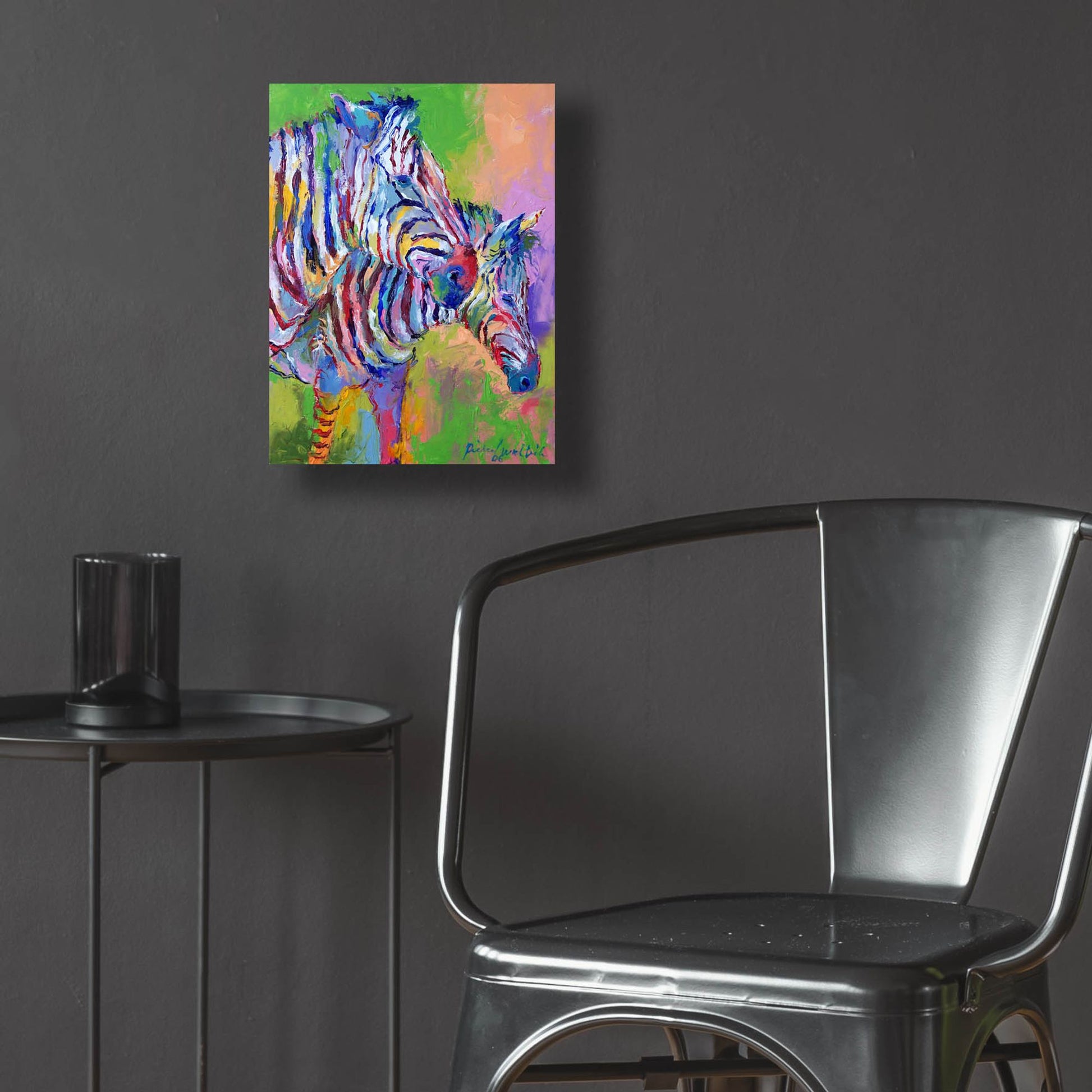 Epic Art 'Zebra' by Richard Wallich, Acrylic Glass Wall Art,12x16