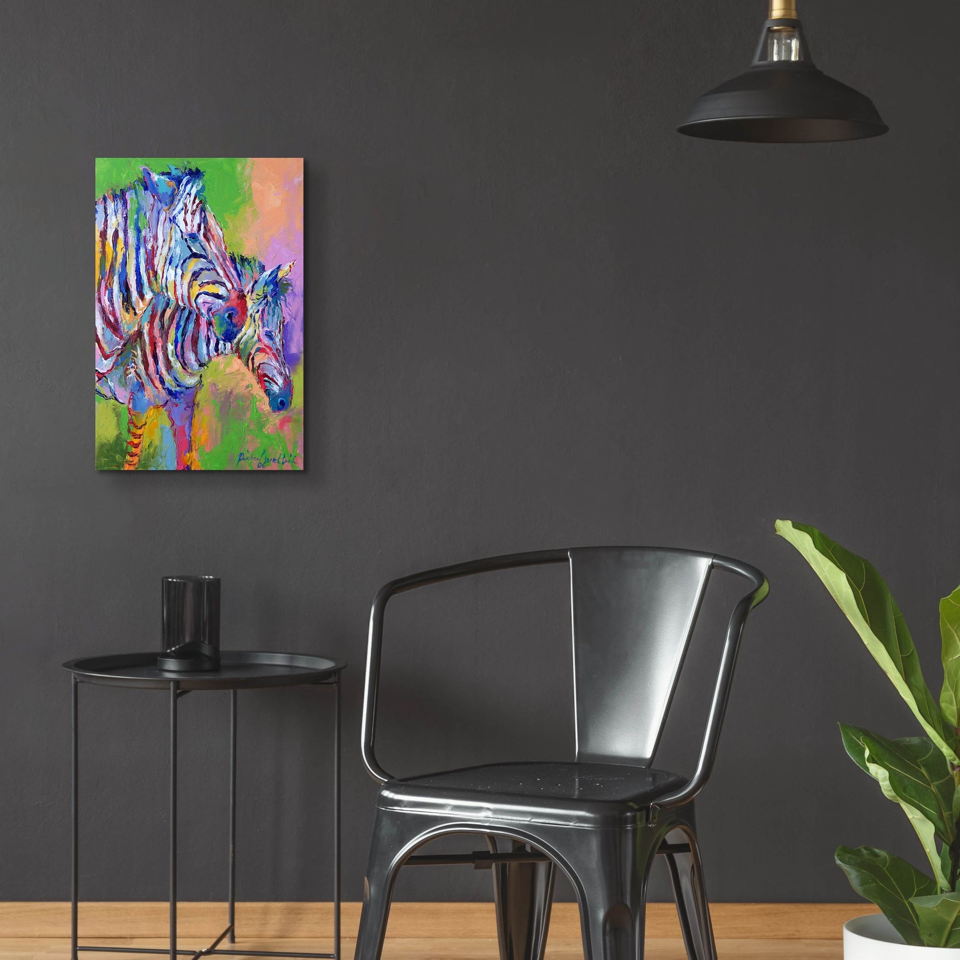 Epic Art 'Zebra' by Richard Wallich, Acrylic Glass Wall Art,16x24