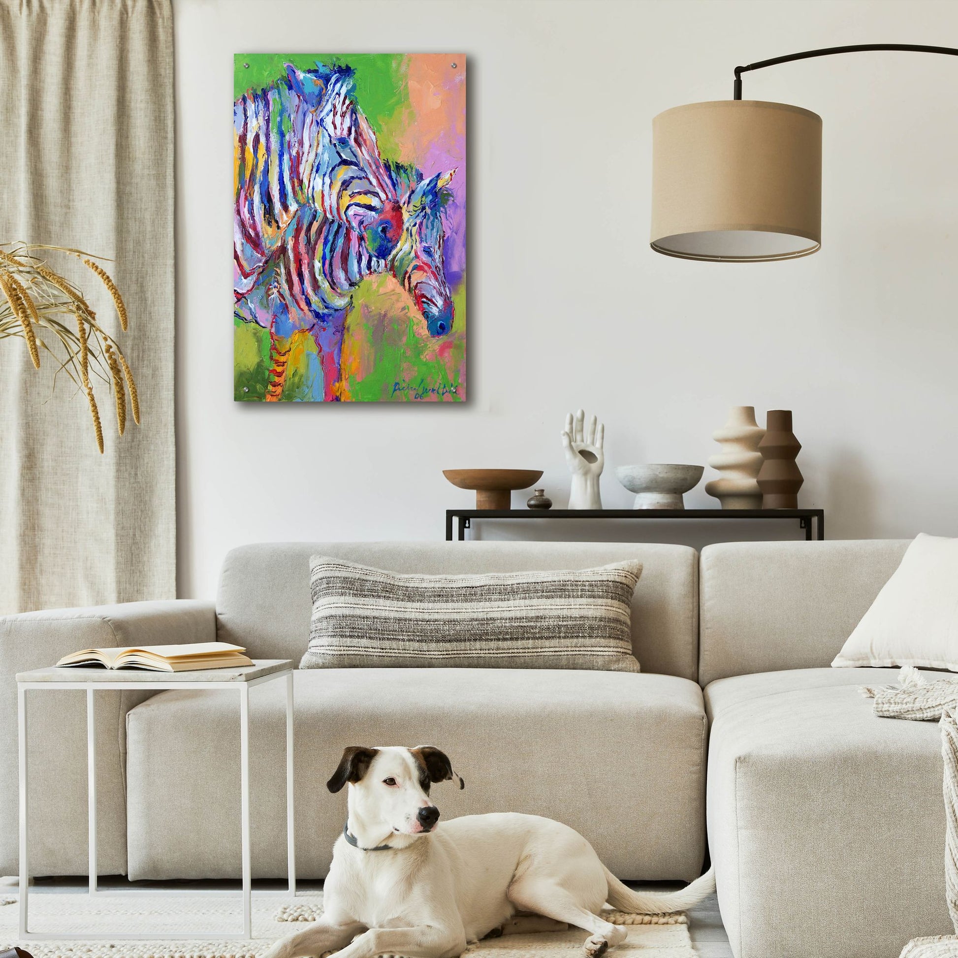 Epic Art 'Zebra' by Richard Wallich, Acrylic Glass Wall Art,24x36