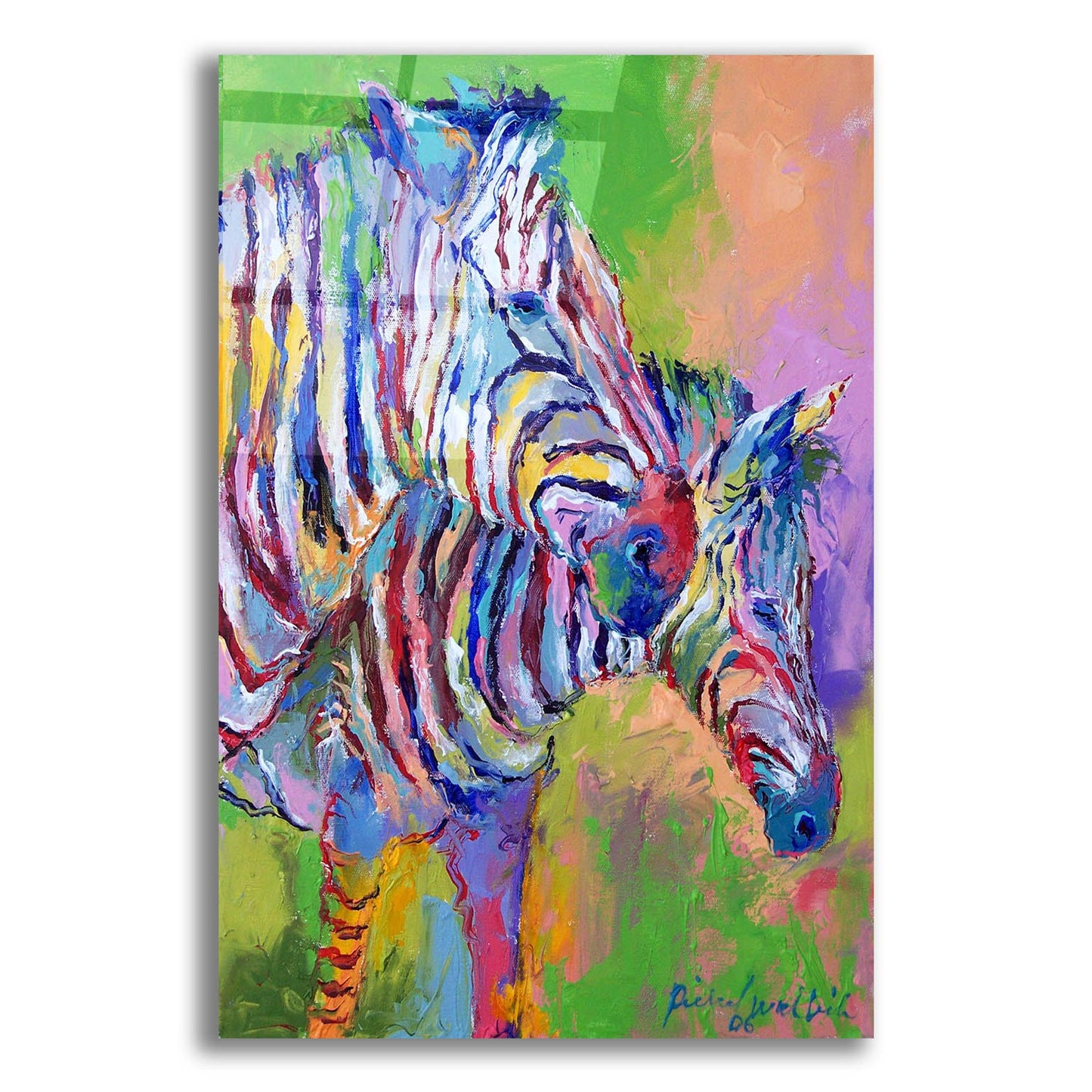 Epic Art 'Zebra' by Richard Wallich, Acrylic Glass Wall Art