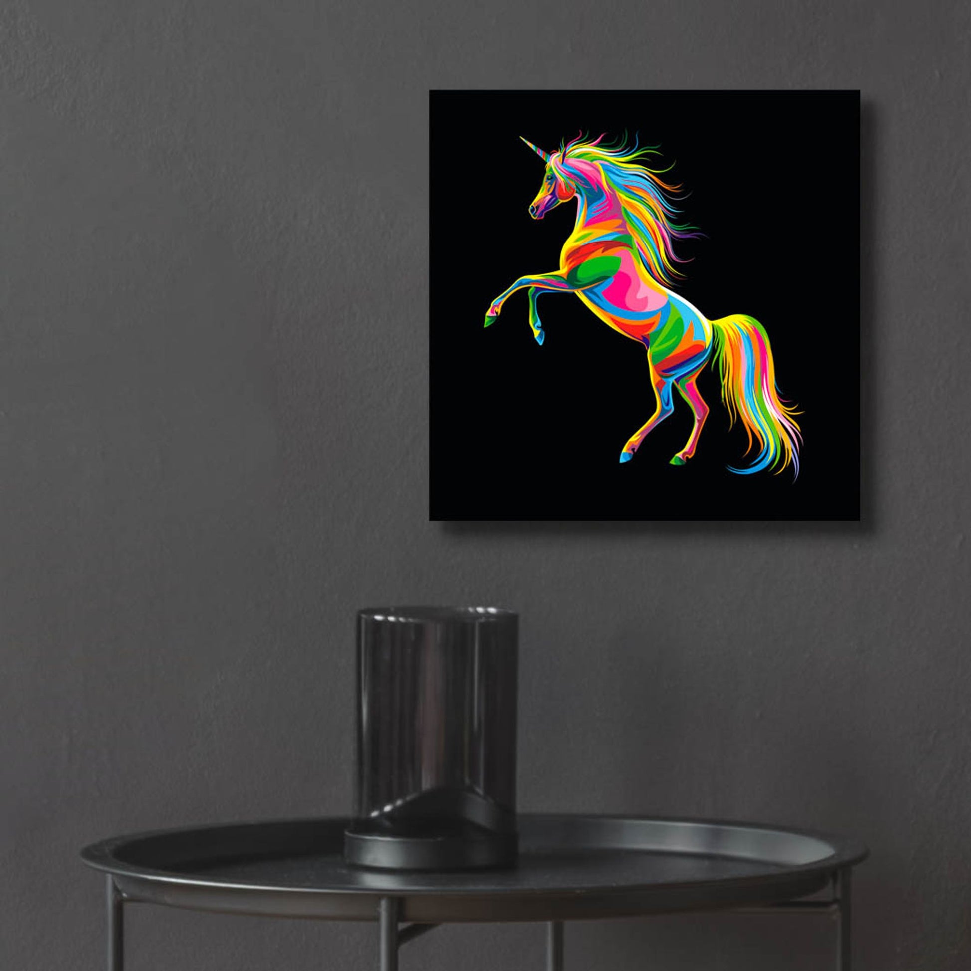 Epic Art 'Unicorn' by Bob Weer, Acrylic Glass Wall Art,12x12
