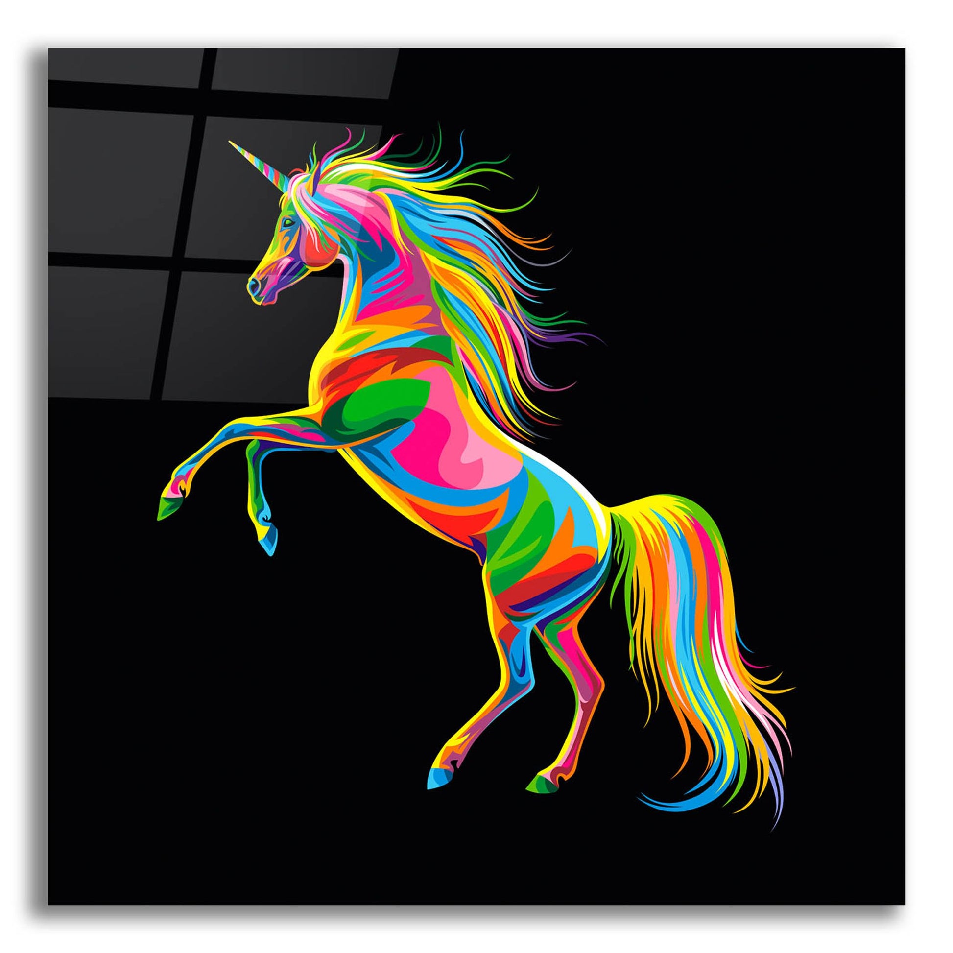 Epic Art 'Unicorn' by Bob Weer, Acrylic Glass Wall Art