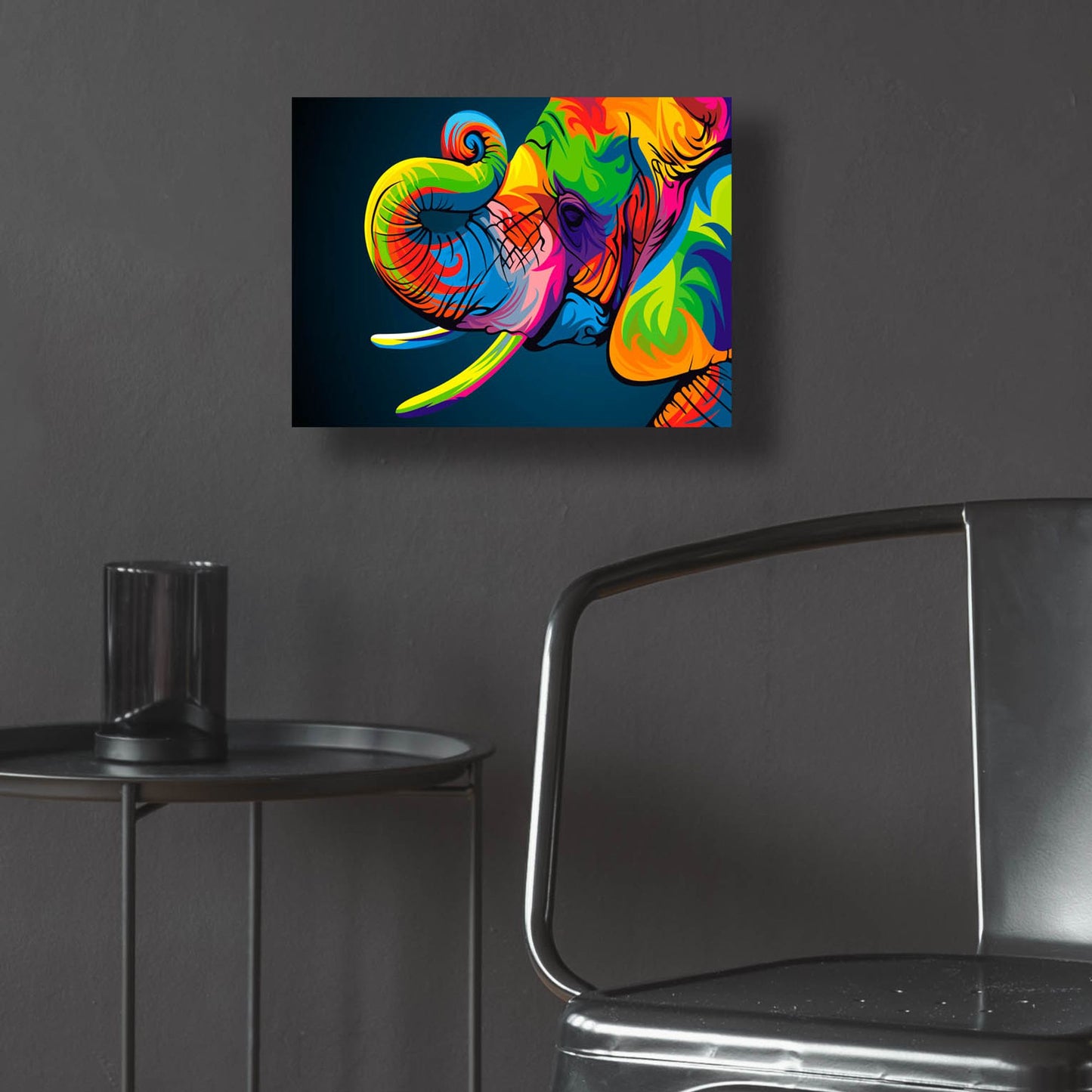 Epic Art 'Elephant' by Bob Weer, Acrylic Glass Wall Art,16x12