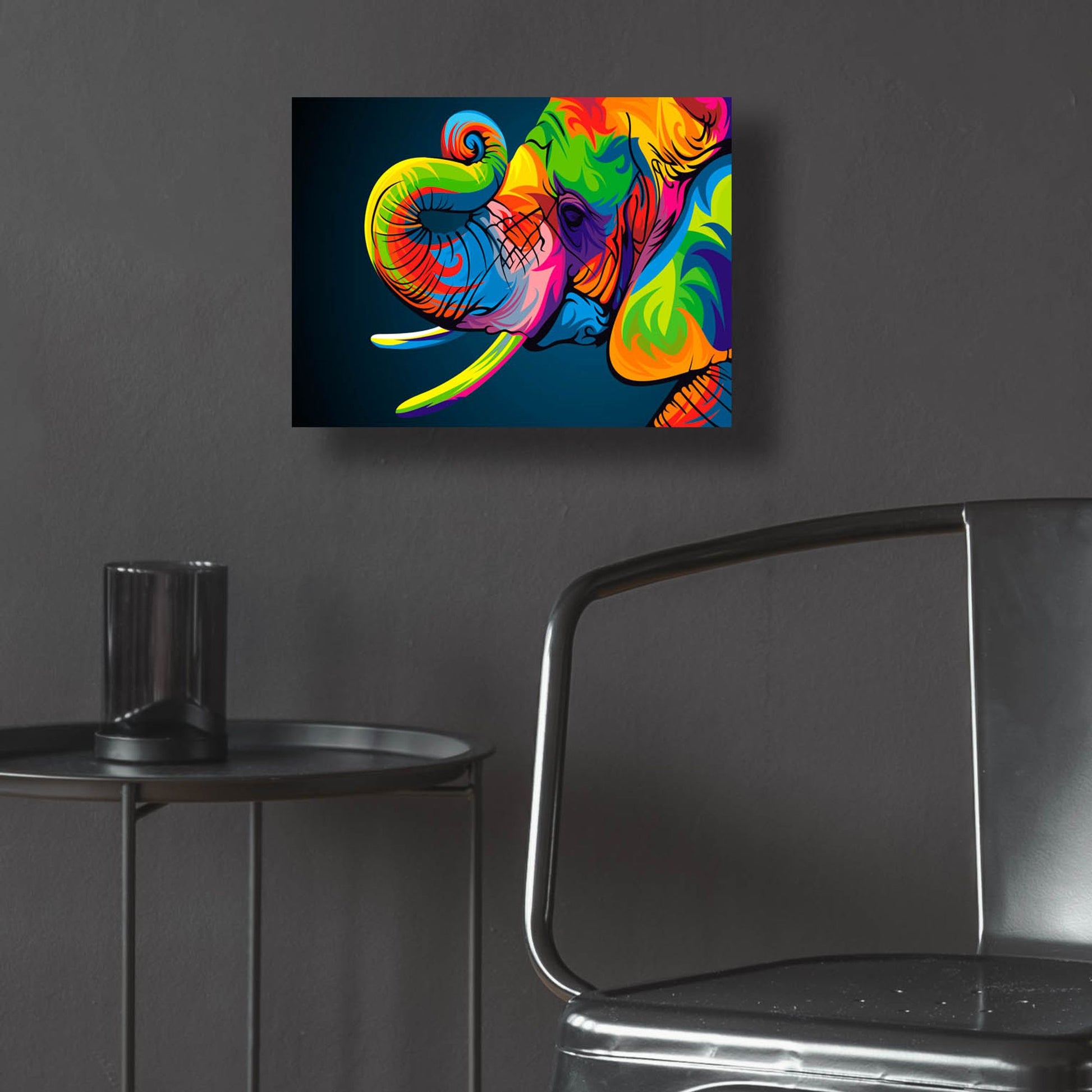 Epic Art 'Elephant' by Bob Weer, Acrylic Glass Wall Art,16x12