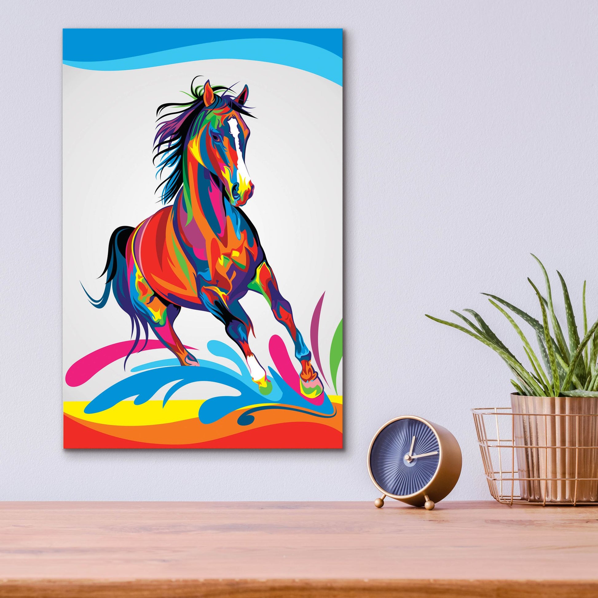 Epic Art 'Horse' by Bob Weer, Acrylic Glass Wall Art,12x16