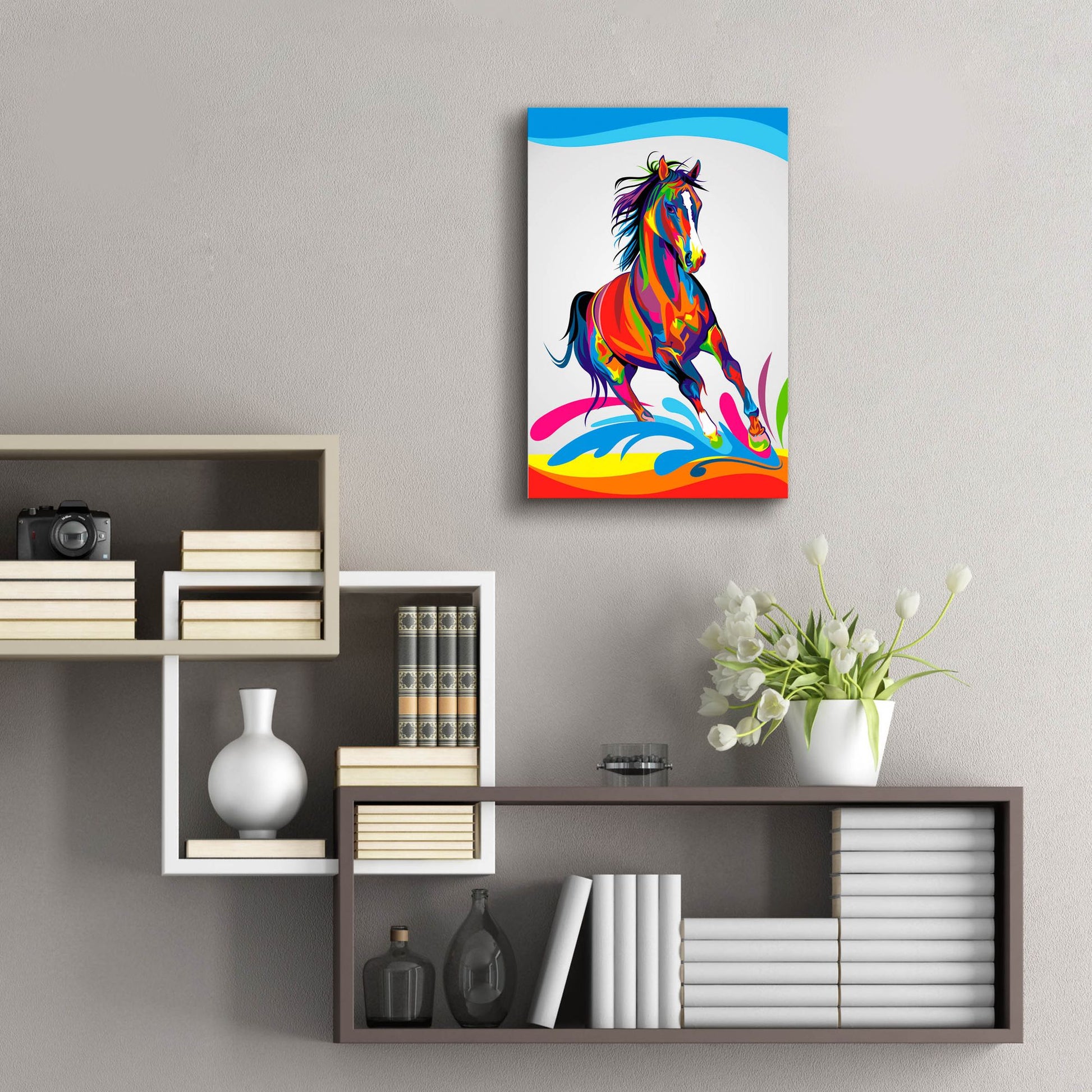 Epic Art 'Horse' by Bob Weer, Acrylic Glass Wall Art,16x24