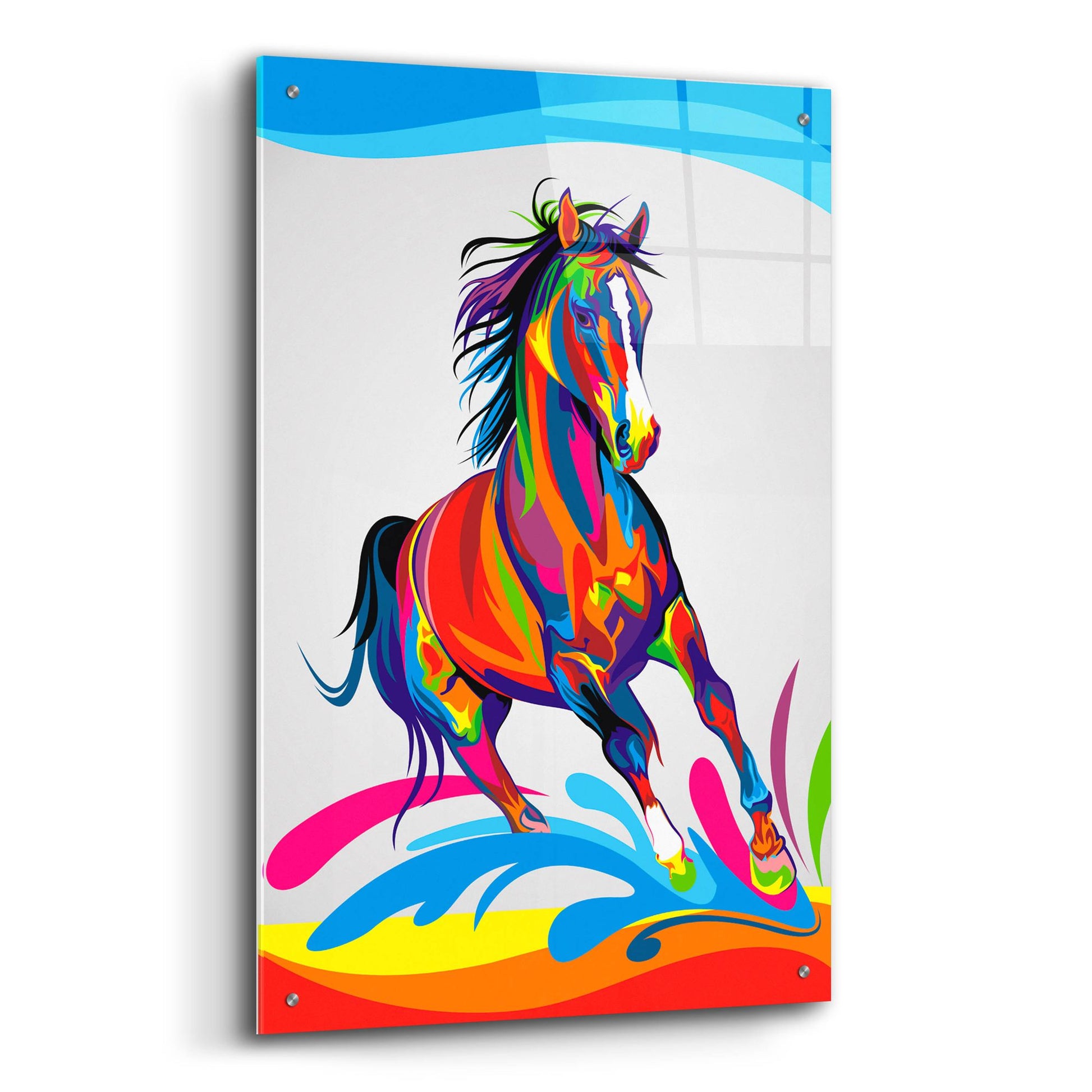 Epic Art 'Horse' by Bob Weer, Acrylic Glass Wall Art,24x36