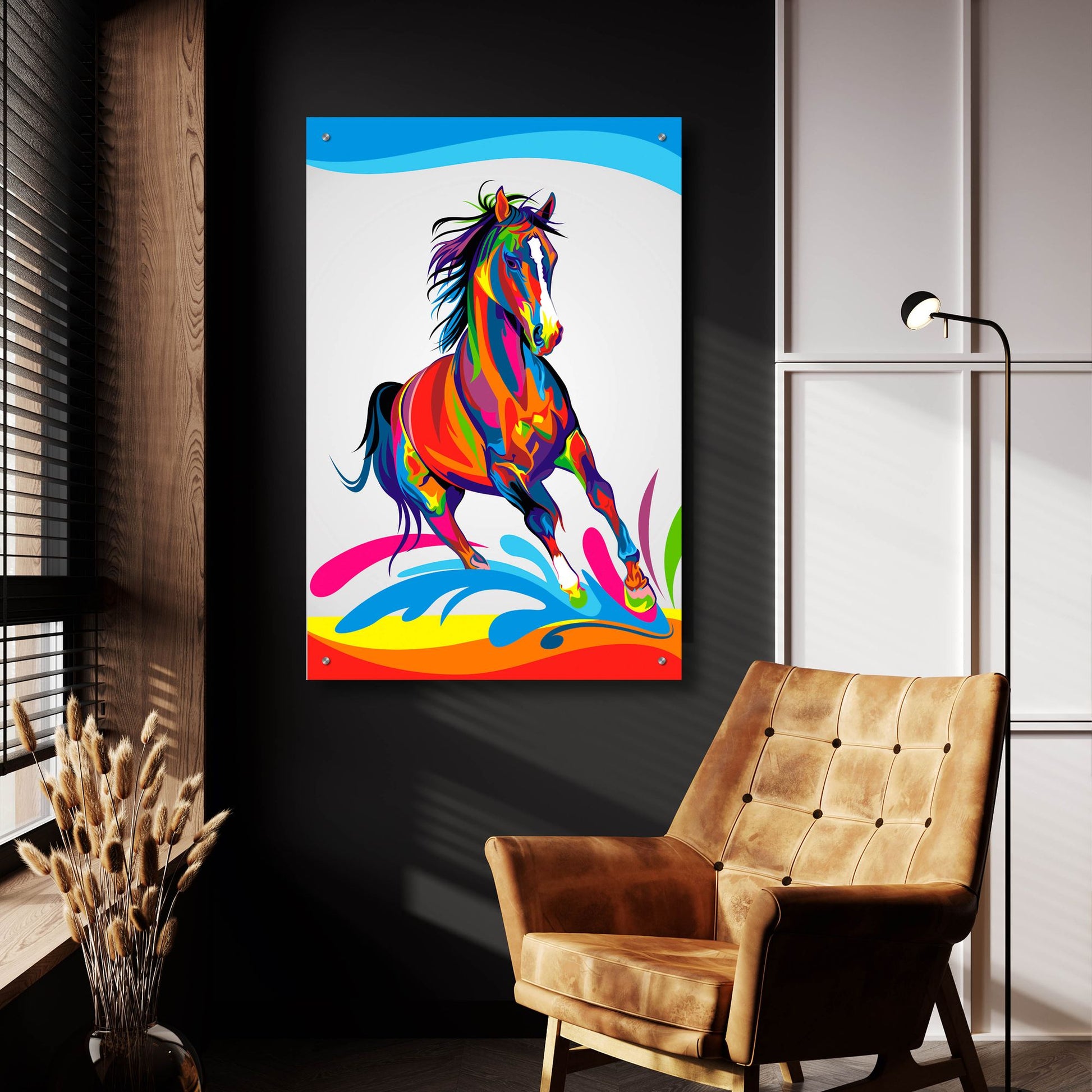 Epic Art 'Horse' by Bob Weer, Acrylic Glass Wall Art,24x36