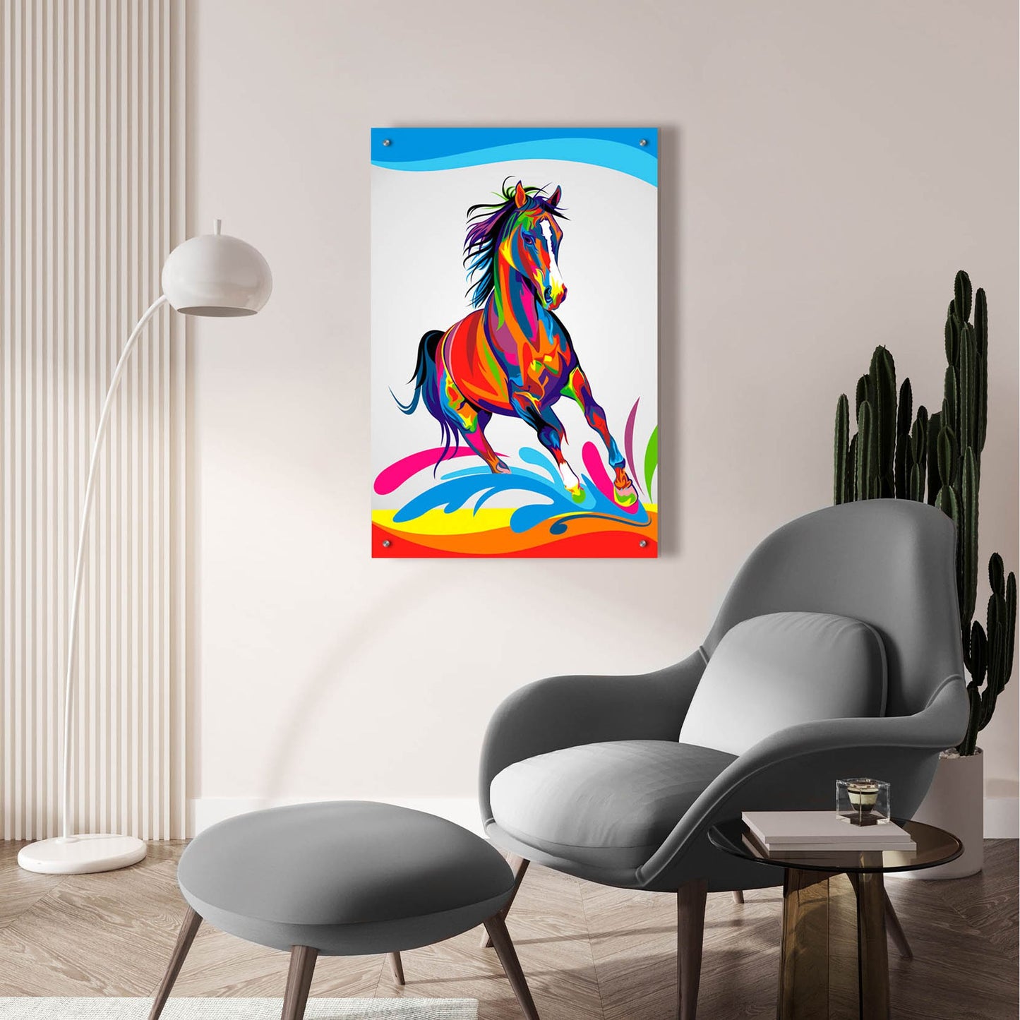 Epic Art 'Horse' by Bob Weer, Acrylic Glass Wall Art,24x36
