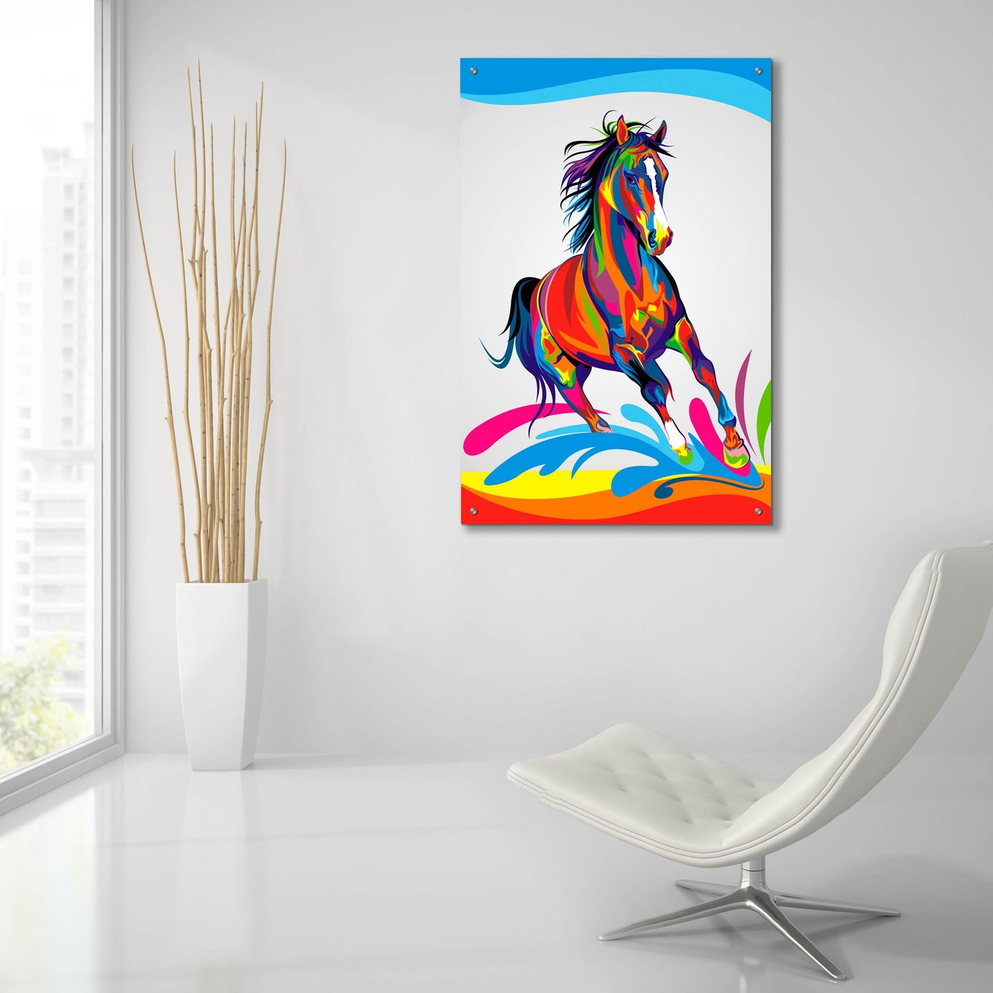 Epic Art 'Horse' by Bob Weer, Acrylic Glass Wall Art,24x36