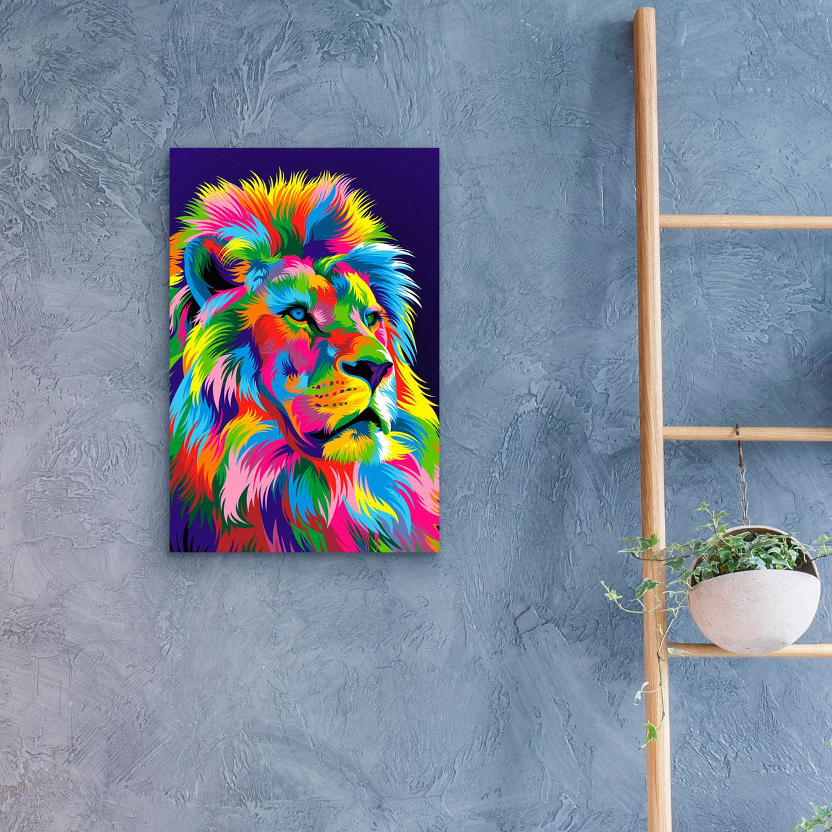 Lion New by Bob Weer - 16x24 acrylic wall art in a room