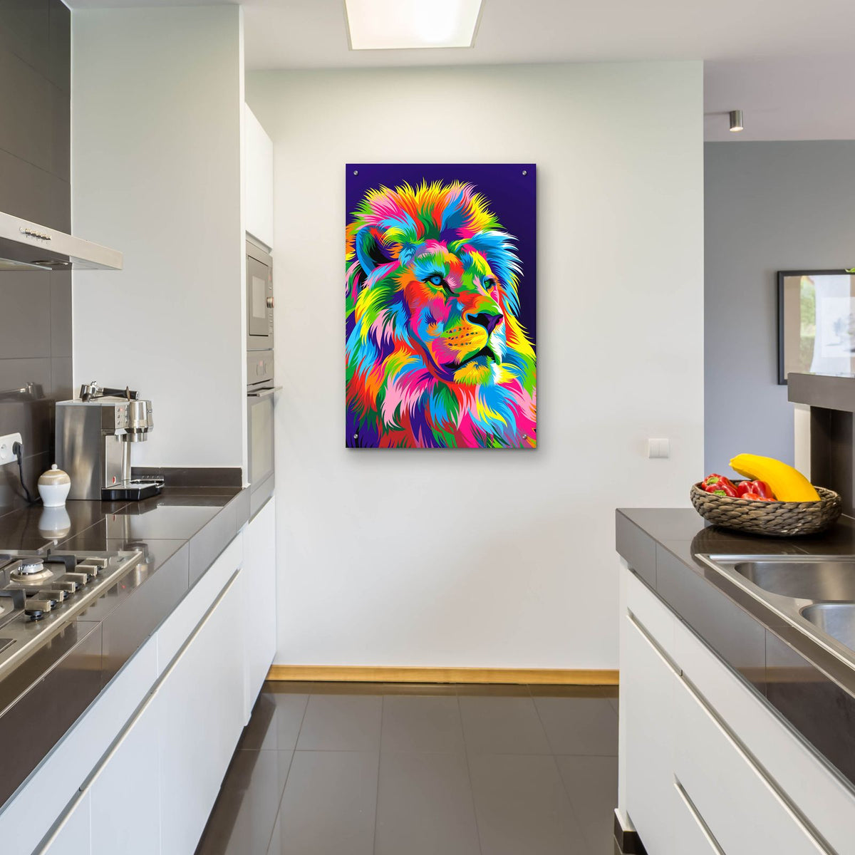 Lion New by Bob Weer - 24x36 acrylic wall art in a room