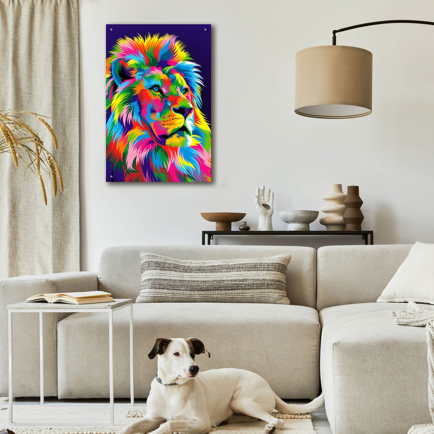 Epic Art 'Lion New' by Bob Weer, Acrylic Glass Wall Art,24x36