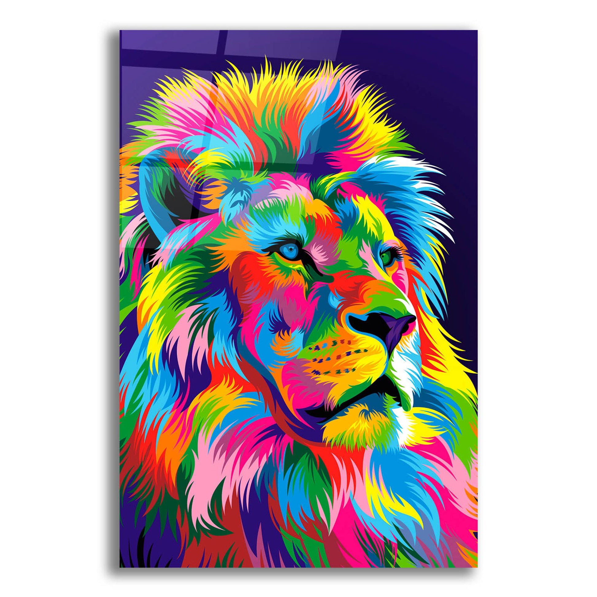 Epic Art 'Lion New' by Bob Weer, Acrylic Glass Wall Art