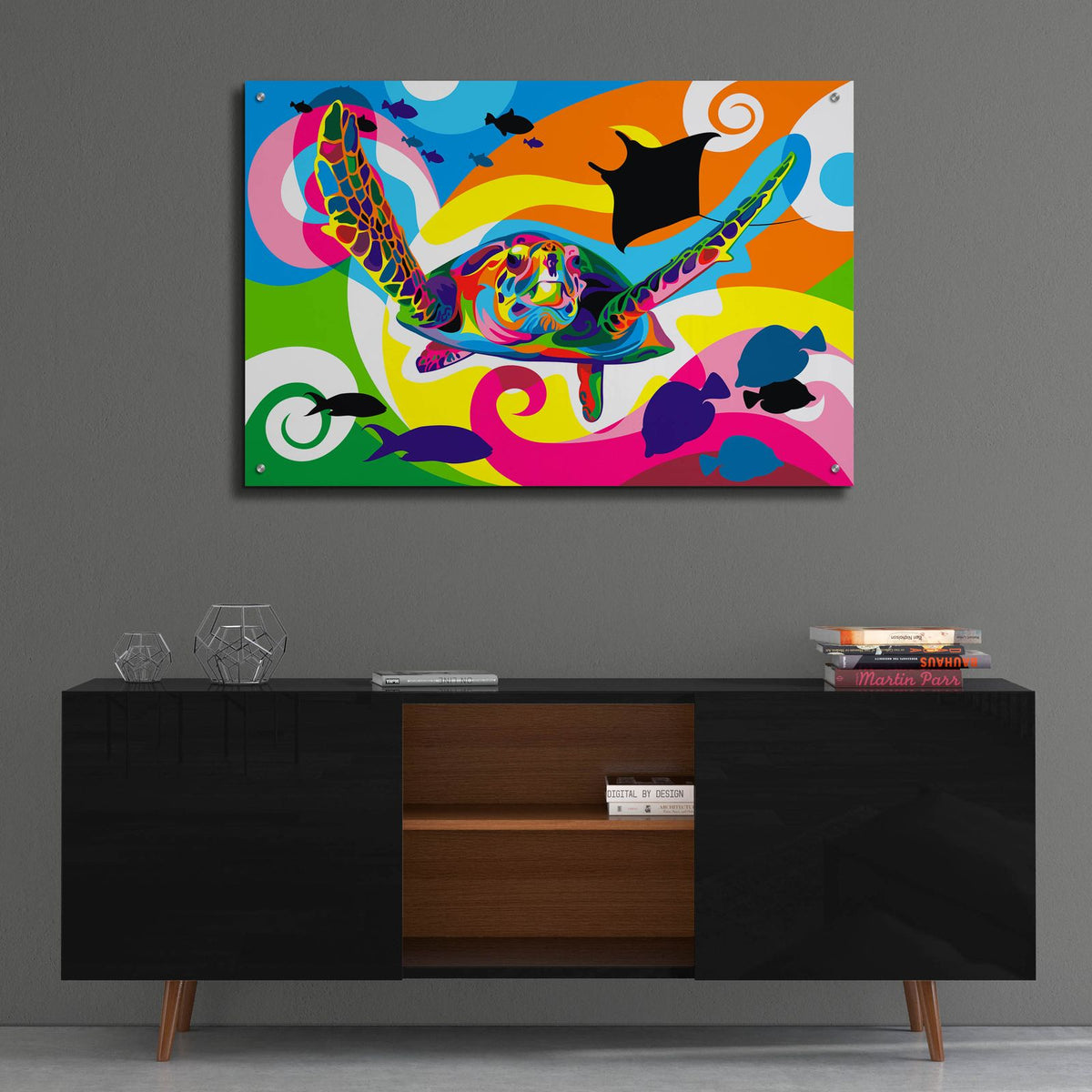 Underwater by Bob Weer - 36x24 acrylic wall art in a room