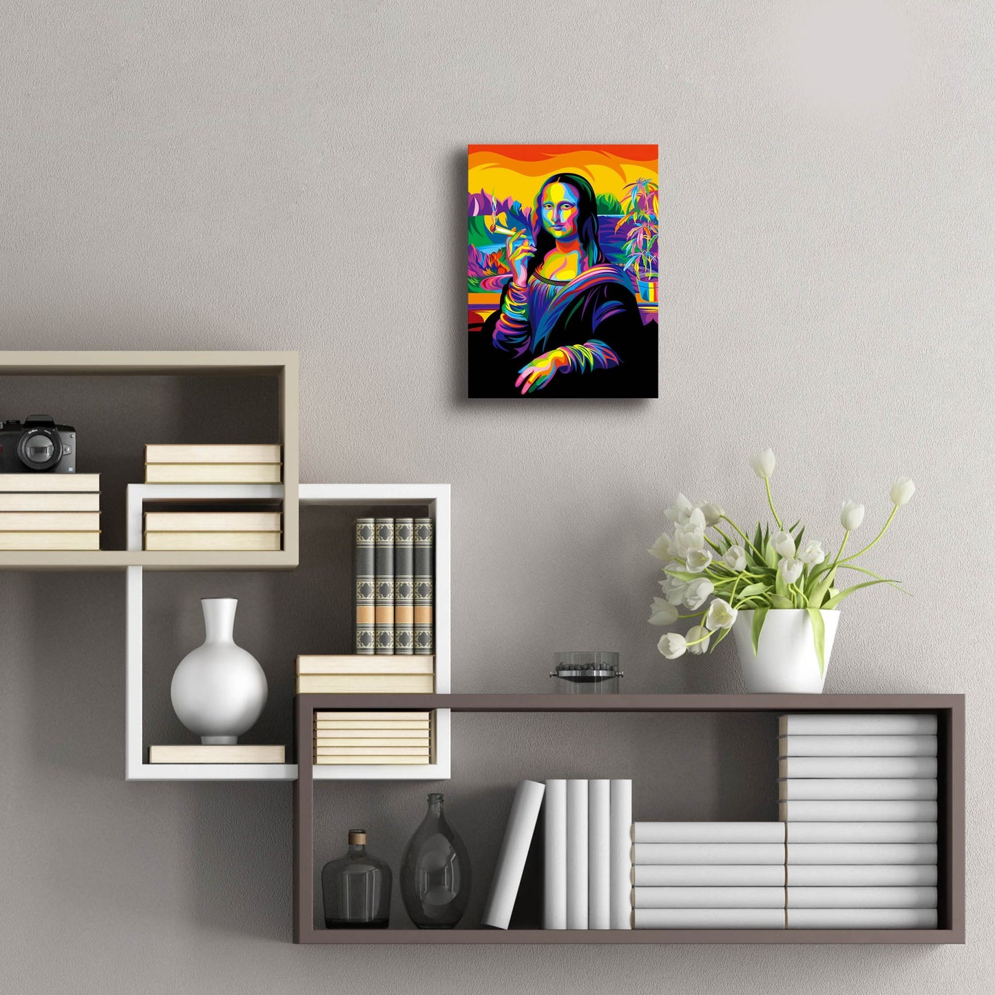 Epic Art 'Mona Lisa' by Bob Weer, Acrylic Glass Wall Art,12x16