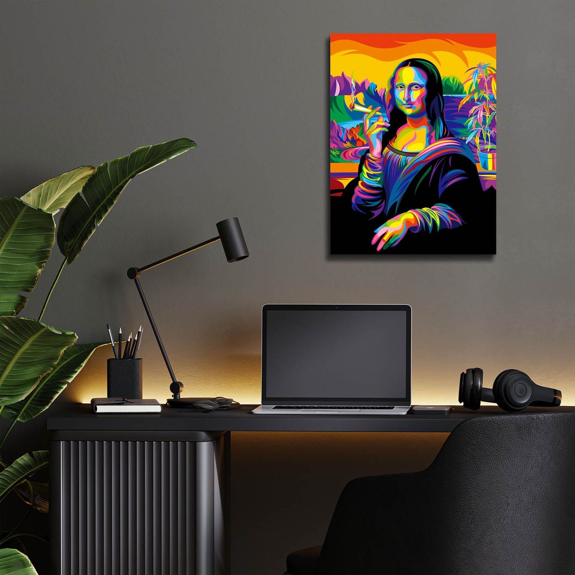 Epic Art 'Mona Lisa' by Bob Weer, Acrylic Glass Wall Art,12x16