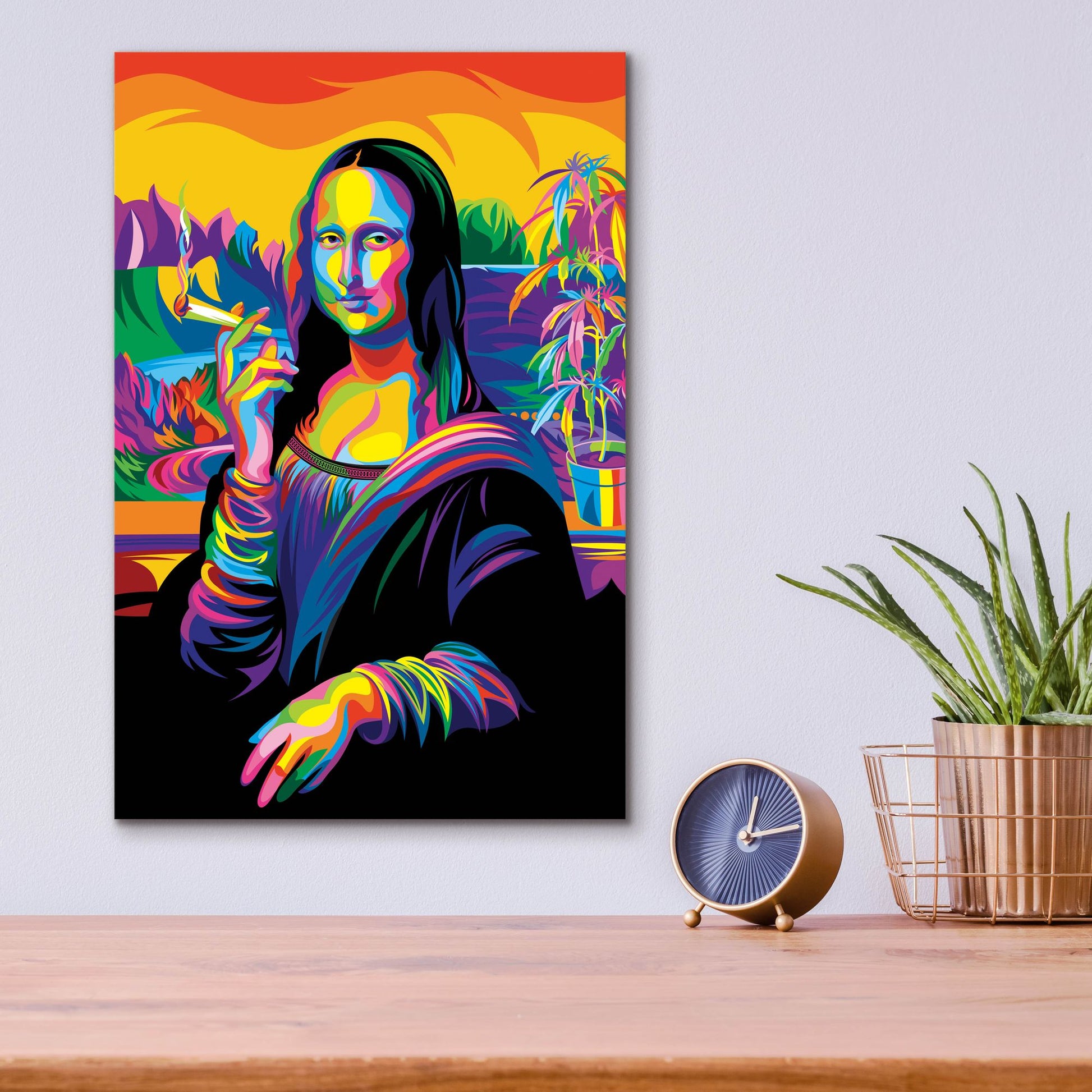 Epic Art 'Mona Lisa' by Bob Weer, Acrylic Glass Wall Art,12x16