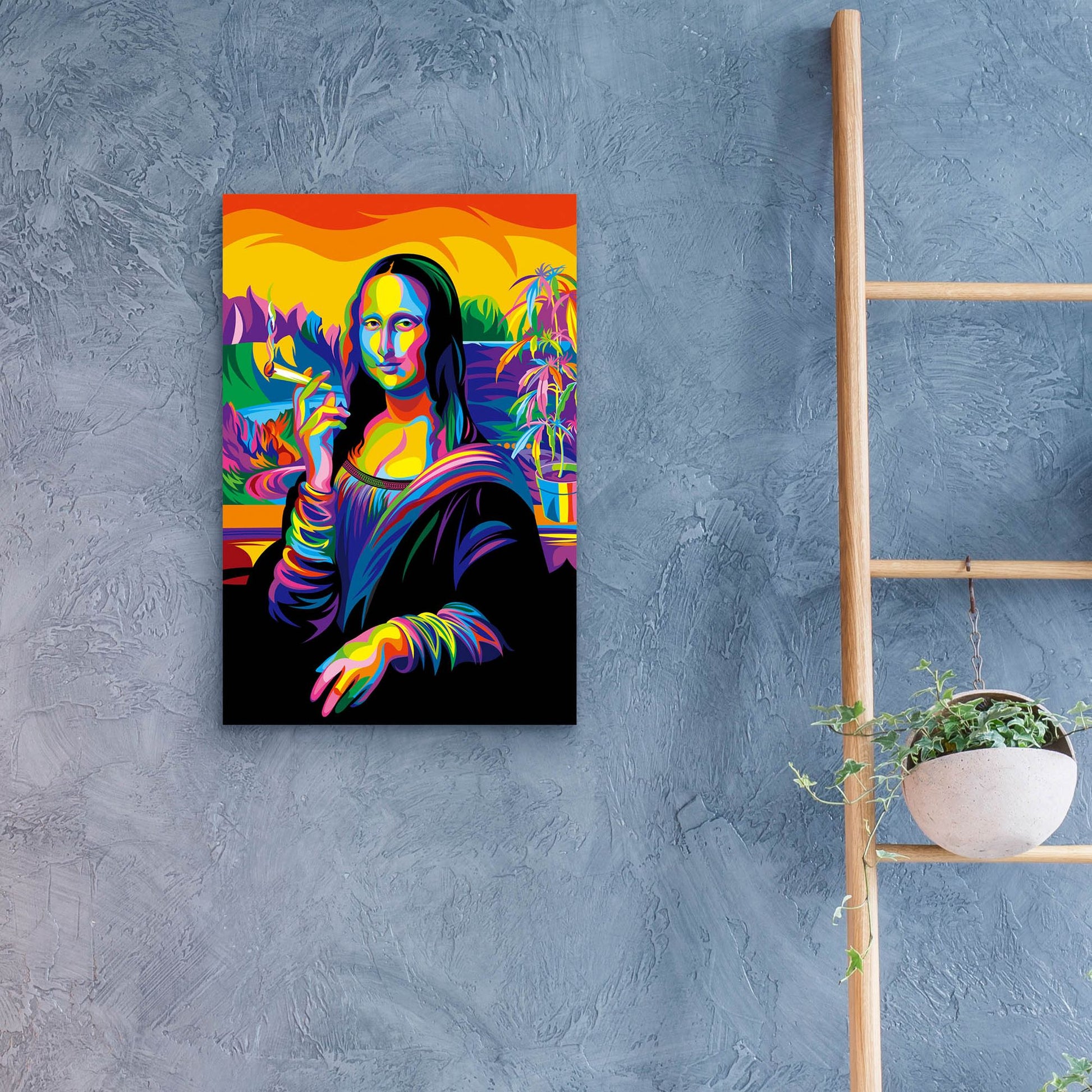 Epic Art 'Mona Lisa' by Bob Weer, Acrylic Glass Wall Art,16x24