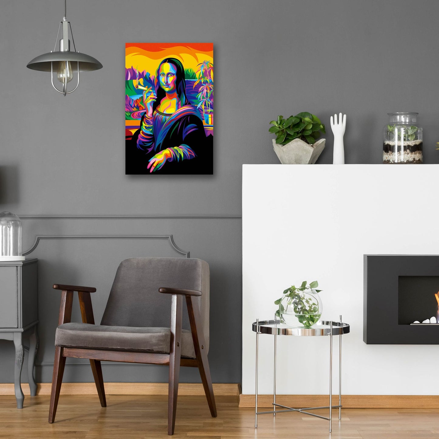 Epic Art 'Mona Lisa' by Bob Weer, Acrylic Glass Wall Art,16x24