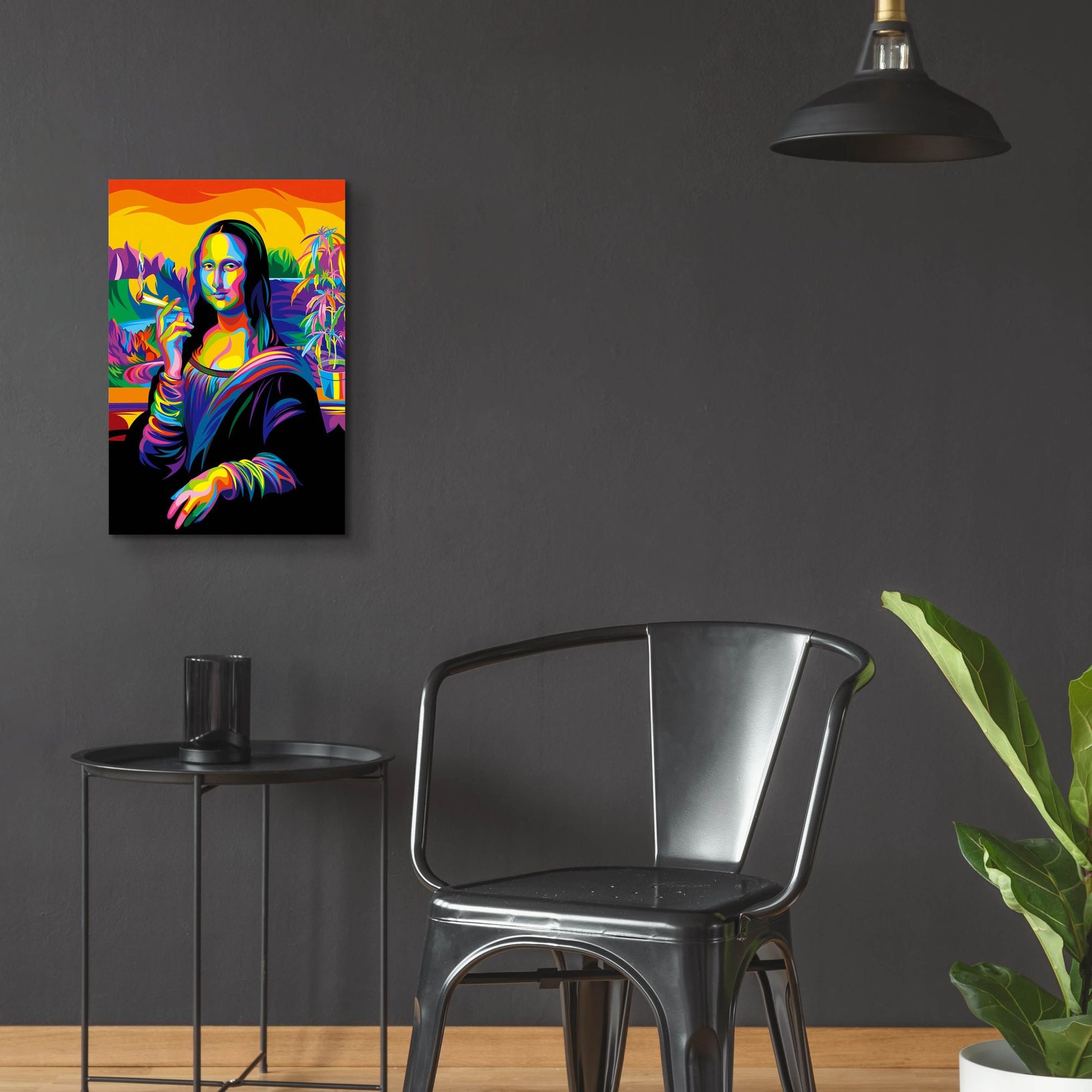 Epic Art 'Mona Lisa' by Bob Weer, Acrylic Glass Wall Art,16x24