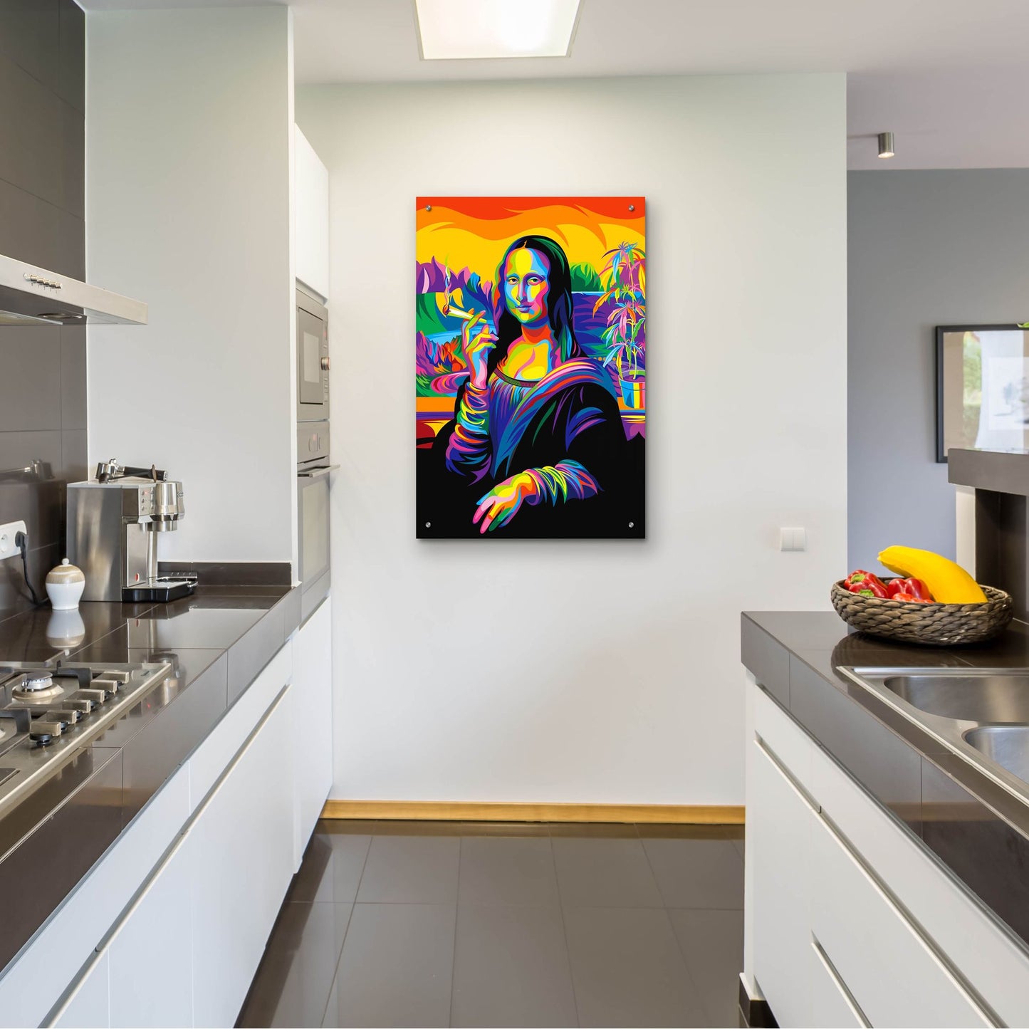 Epic Art 'Mona Lisa' by Bob Weer, Acrylic Glass Wall Art,24x36