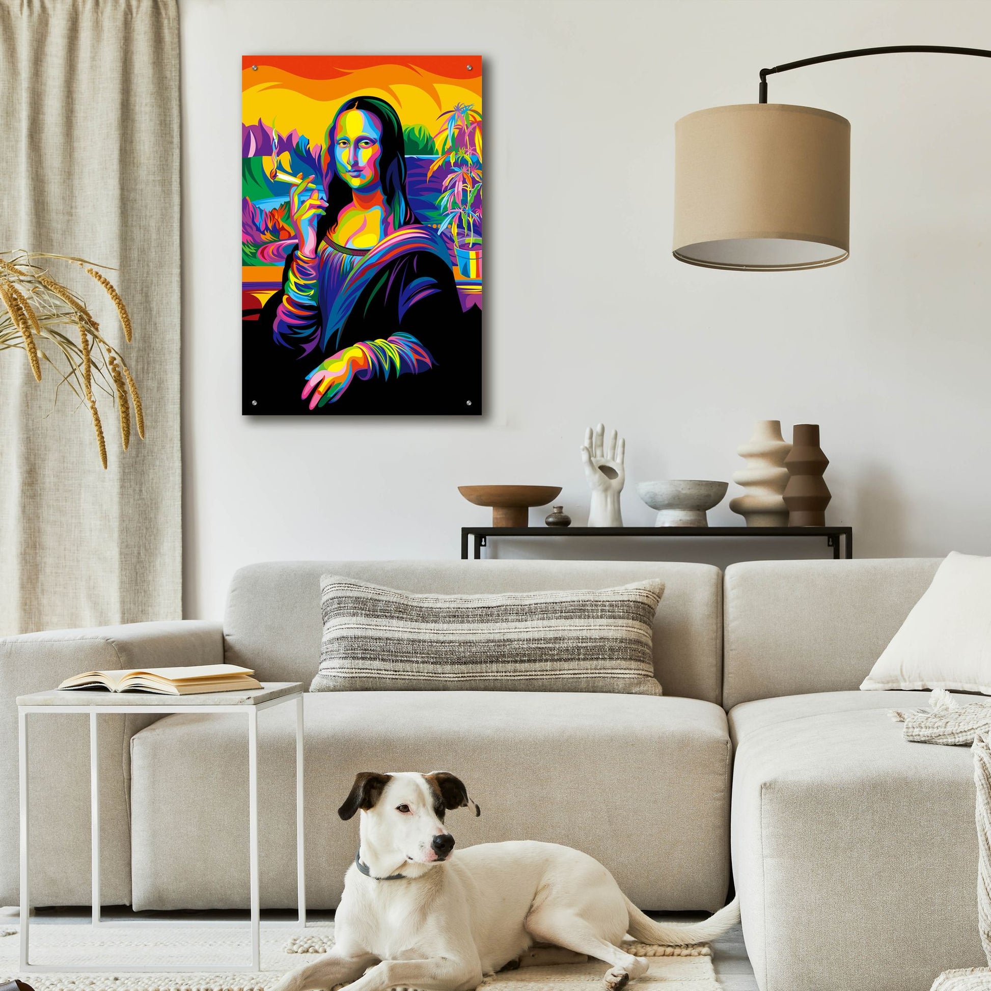 Epic Art 'Mona Lisa' by Bob Weer, Acrylic Glass Wall Art,24x36