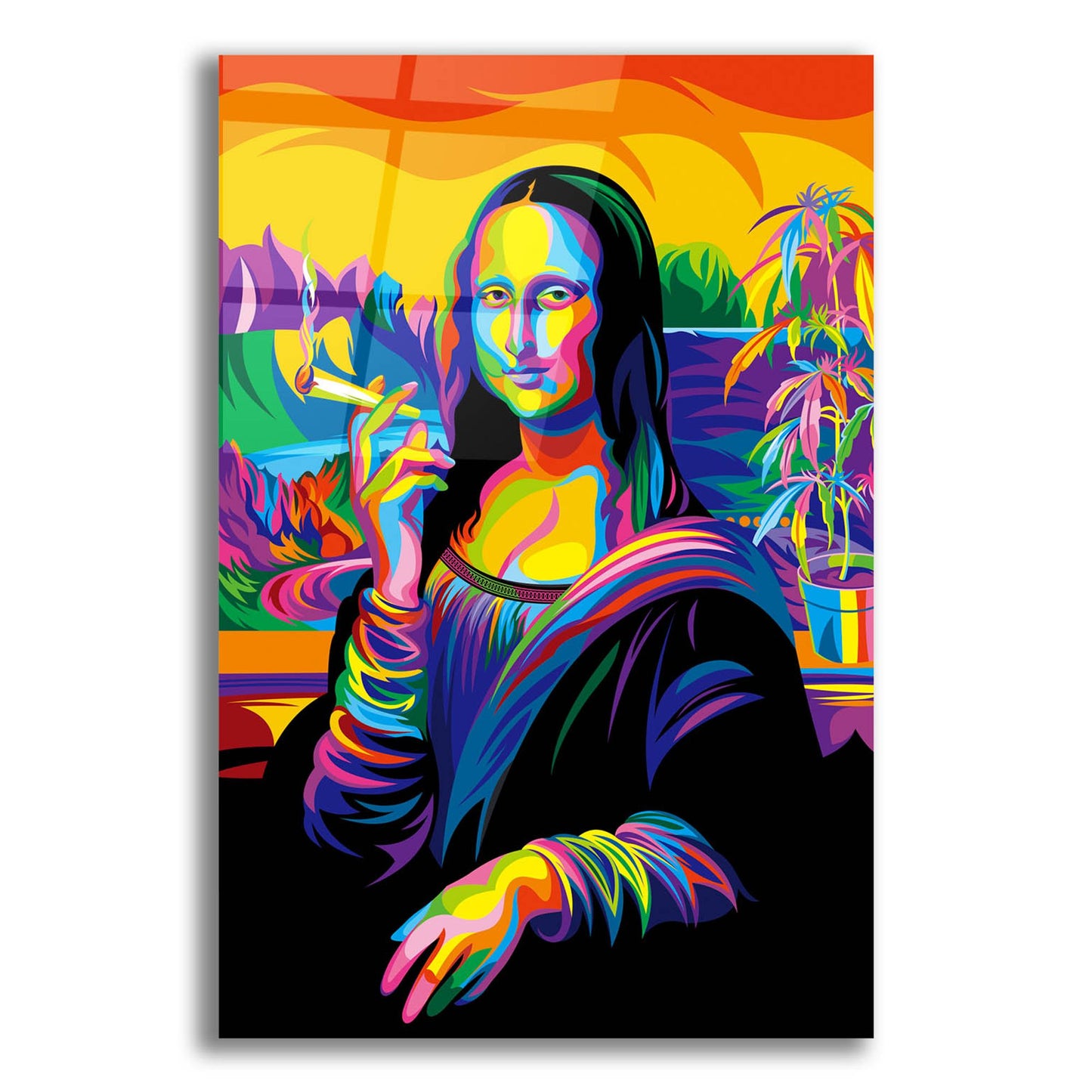 Epic Art 'Mona Lisa' by Bob Weer, Acrylic Glass Wall Art