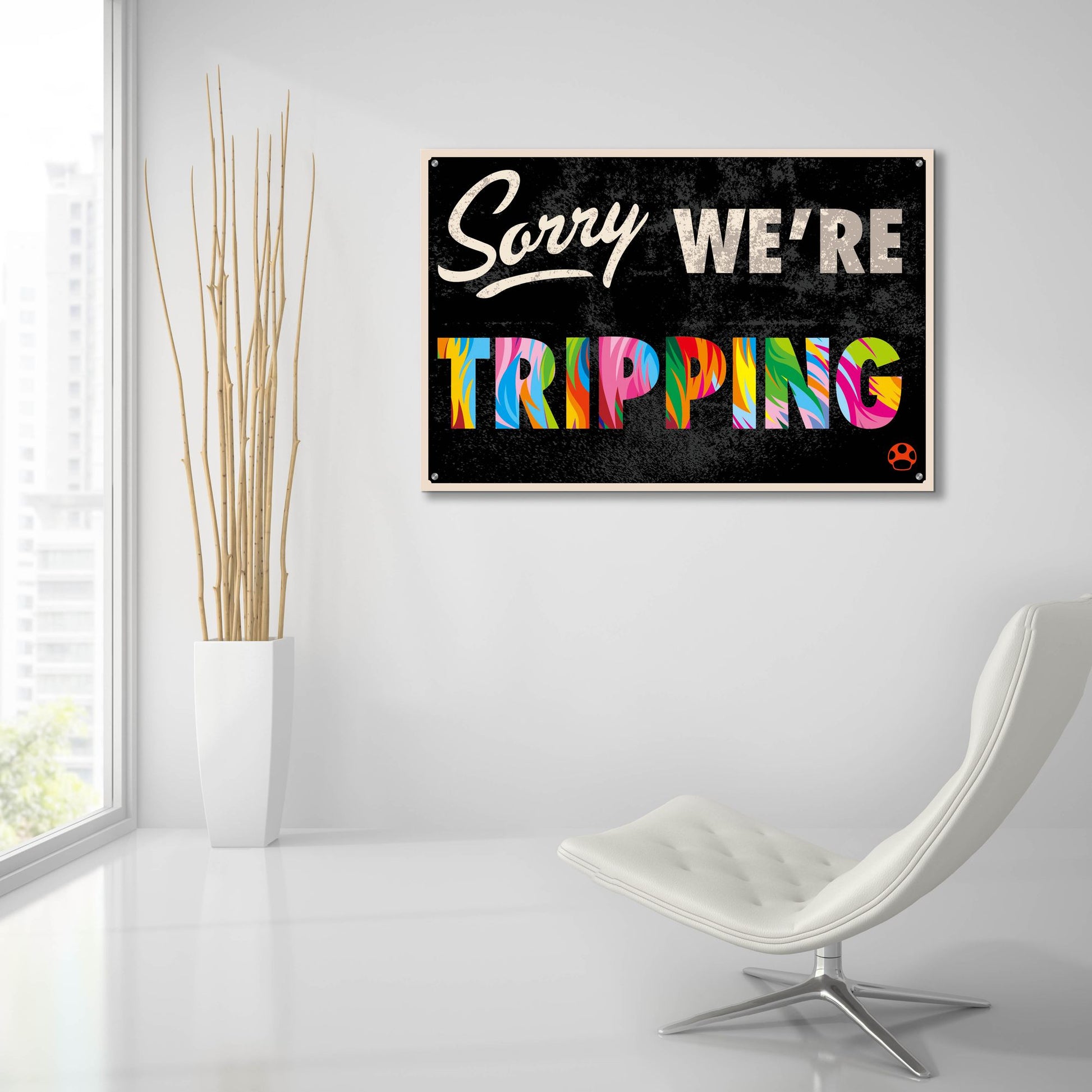 Epic Art 'Sorry 2' by Bob Weer, Acrylic Glass Wall Art,36x24