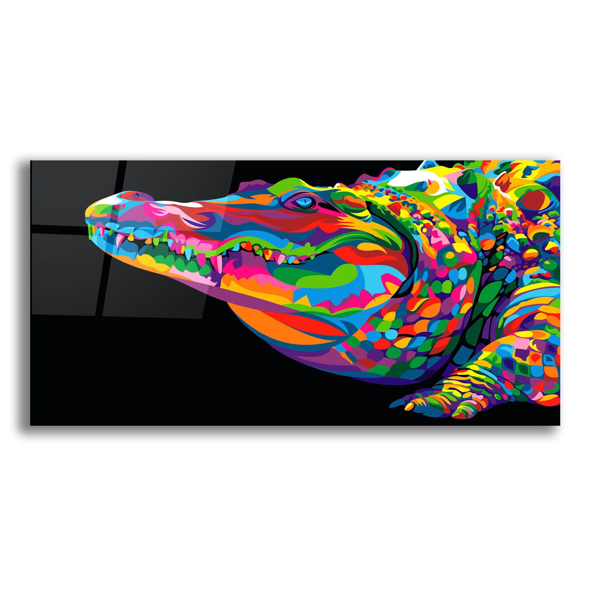 Epic Art 'Crocodile Smile' by Bob Weer, Acrylic Glass Wall Art