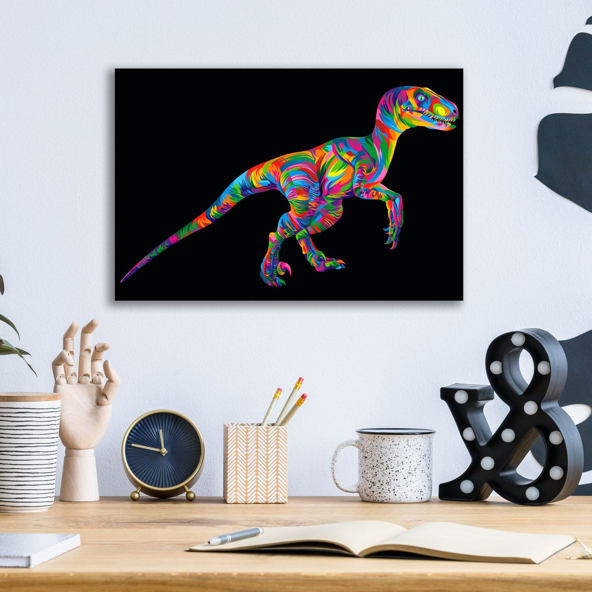 Raptor by Bob Weer - 16x12 acrylic wall art in a room