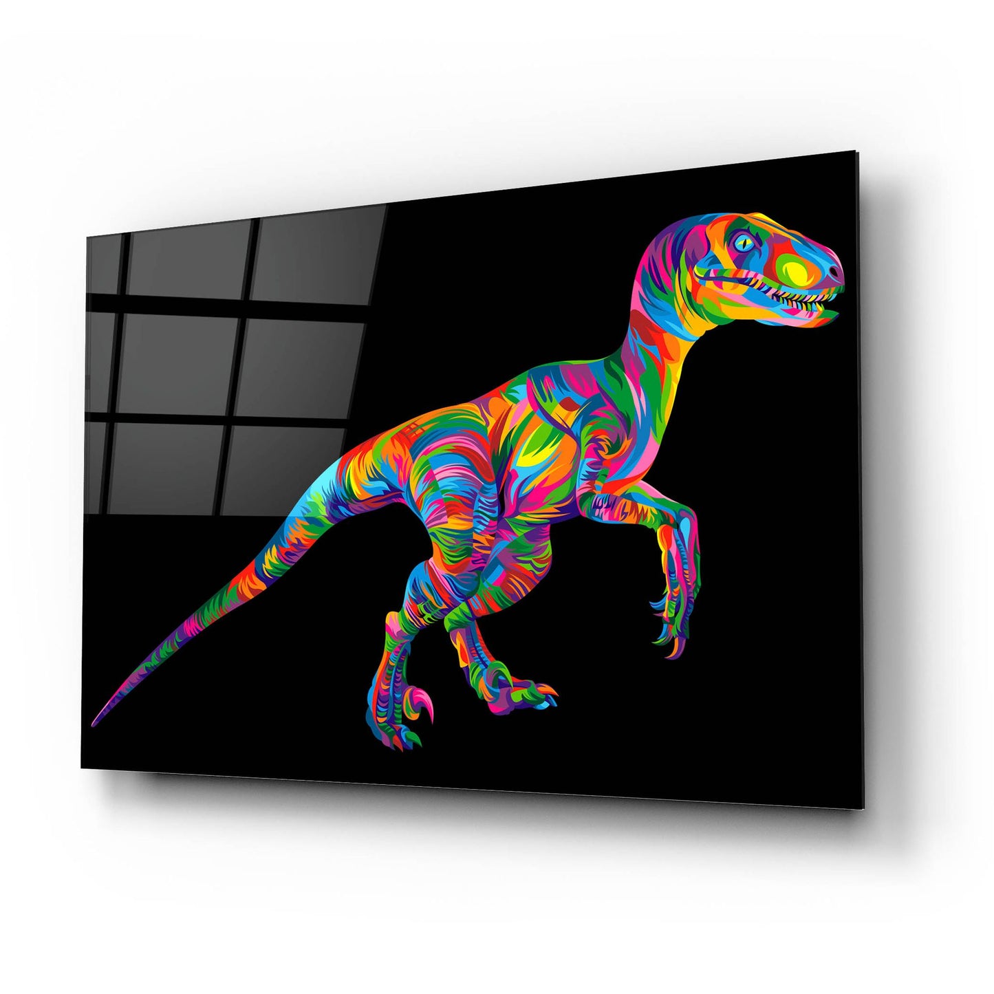 Epic Art 'Raptor' by Bob Weer, Acrylic Glass Wall Art,24x16