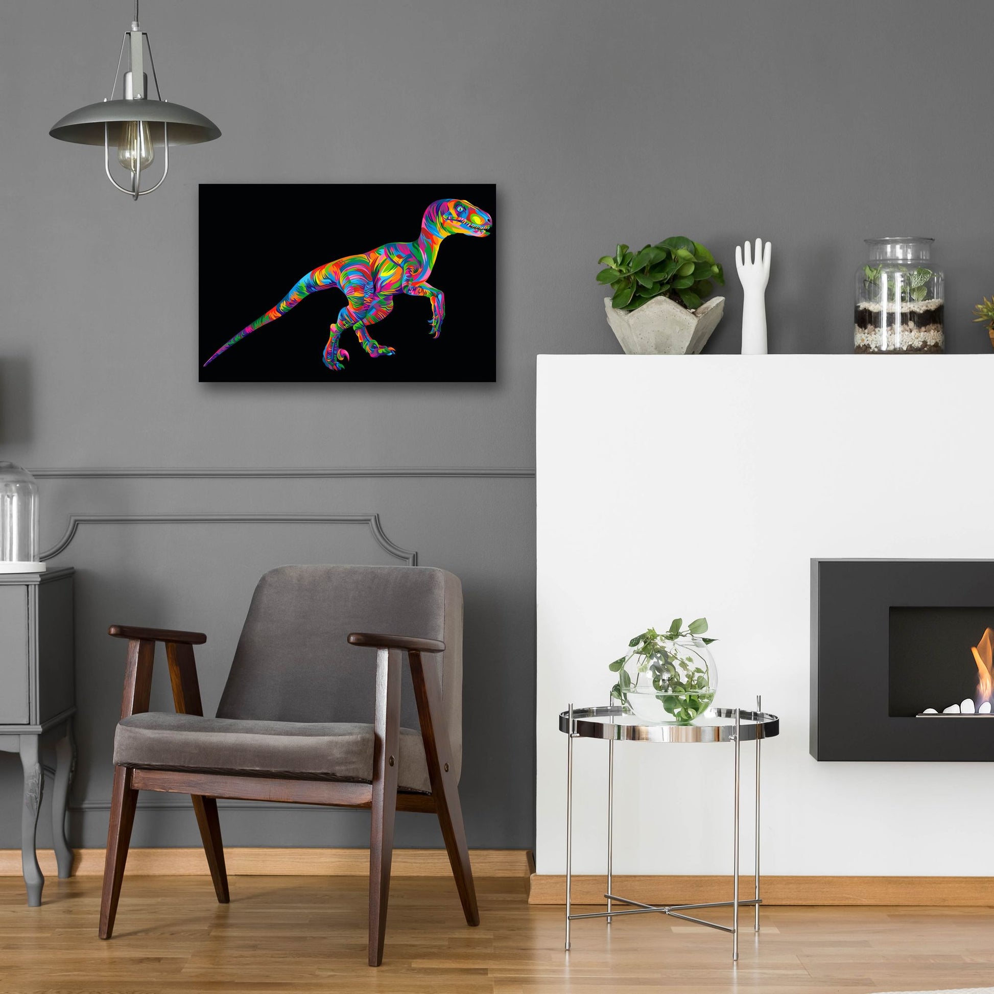 Epic Art 'Raptor' by Bob Weer, Acrylic Glass Wall Art,24x16