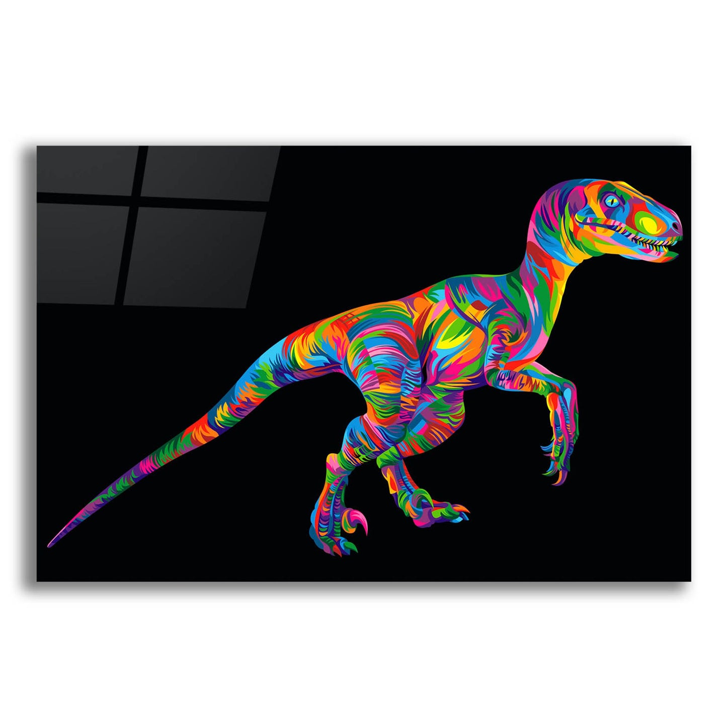 Epic Art 'Raptor' by Bob Weer, Acrylic Glass Wall Art,24x16