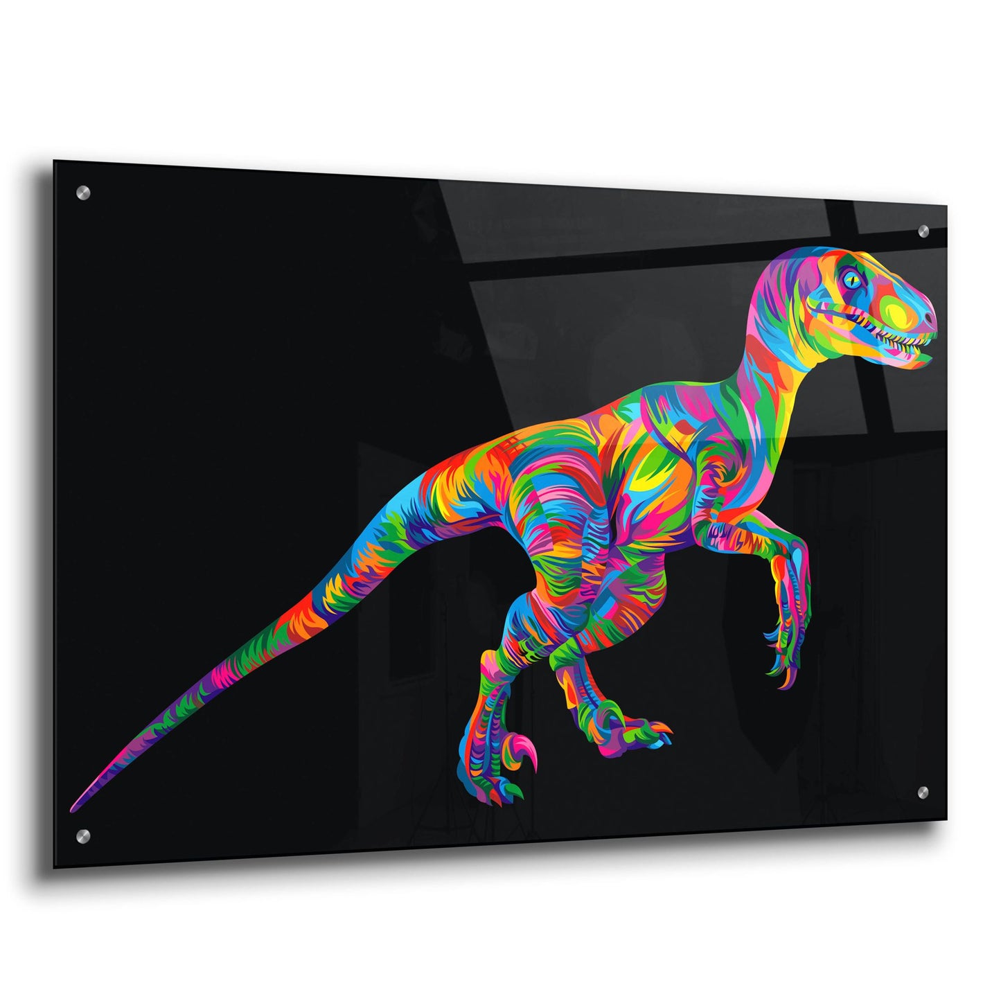 Epic Art 'Raptor' by Bob Weer, Acrylic Glass Wall Art,36x24