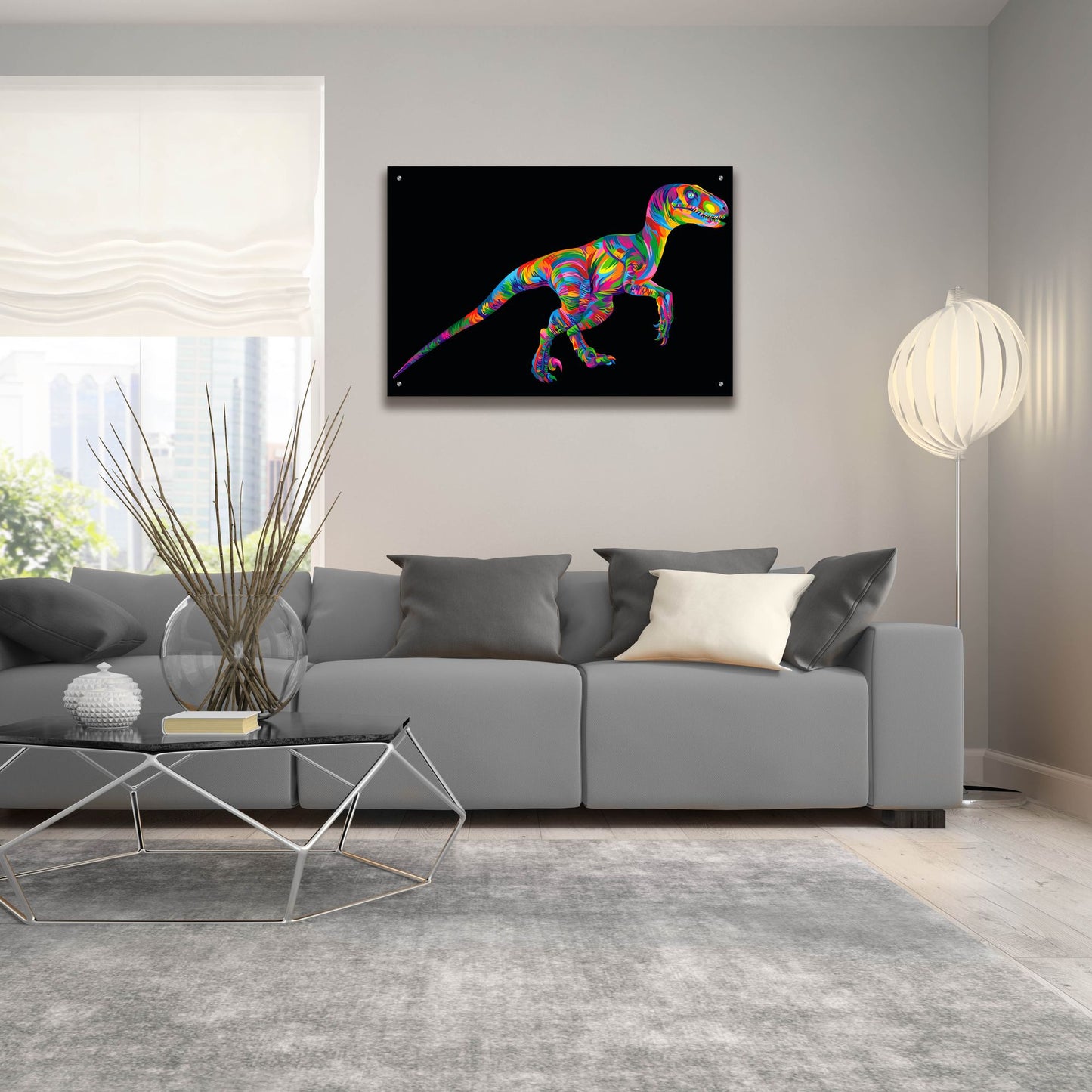 Epic Art 'Raptor' by Bob Weer, Acrylic Glass Wall Art,36x24