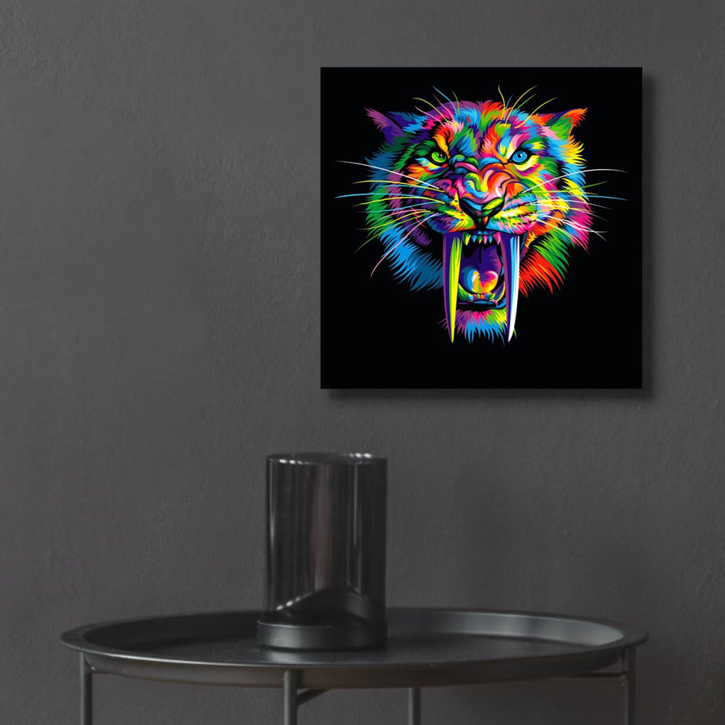 Epic Art 'Sabertooth' by Bob Weer, Acrylic Glass Wall Art,12x12