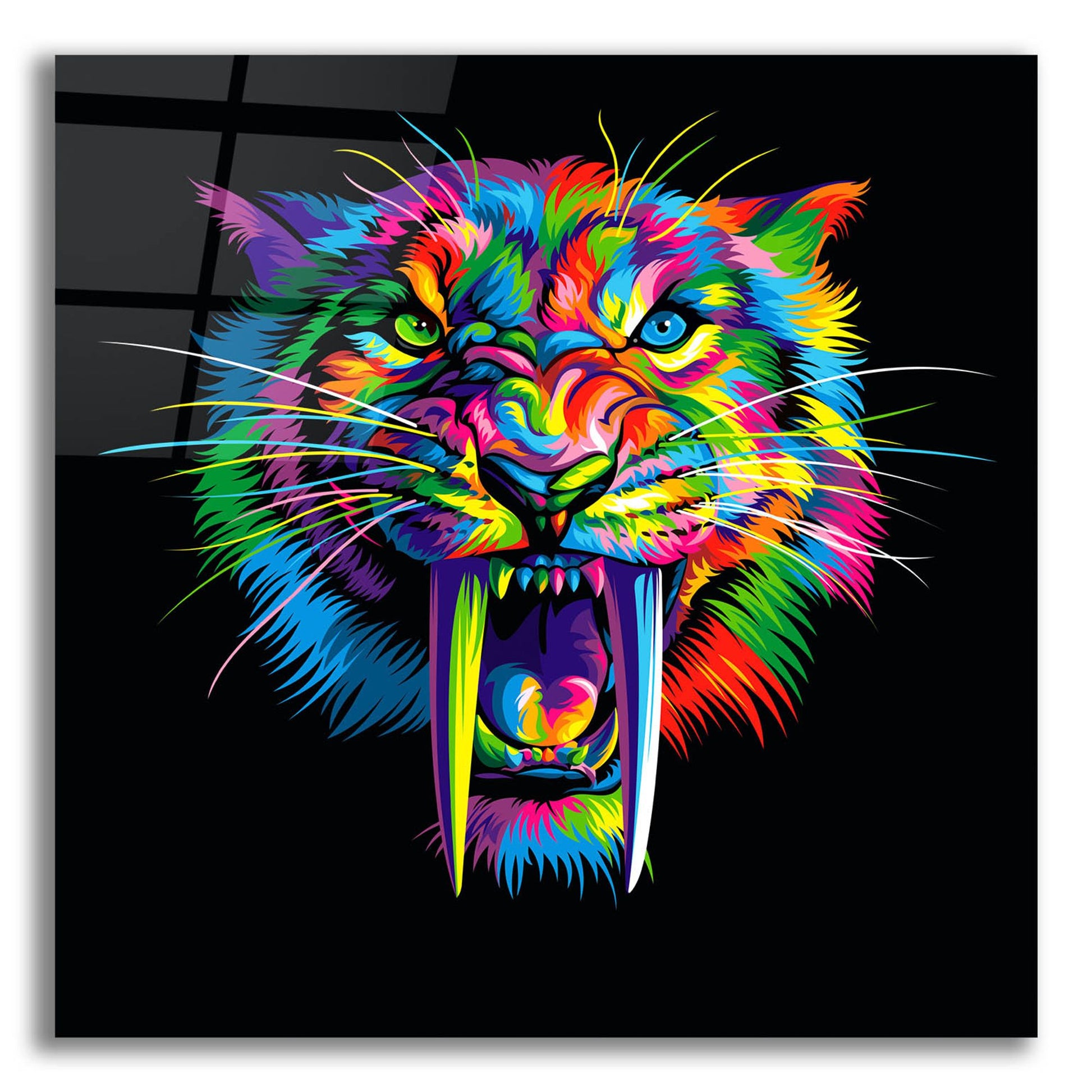 Epic Art 'Sabertooth' by Bob Weer, Acrylic Glass Wall Art