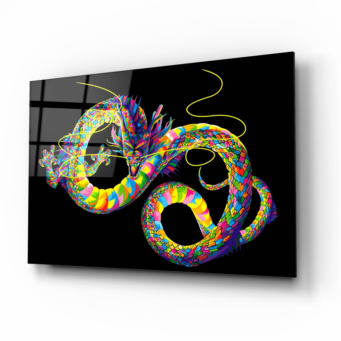 Epic Art 'Chinese Dragon' by Bob Weer, Acrylic Glass Wall Art,16x12