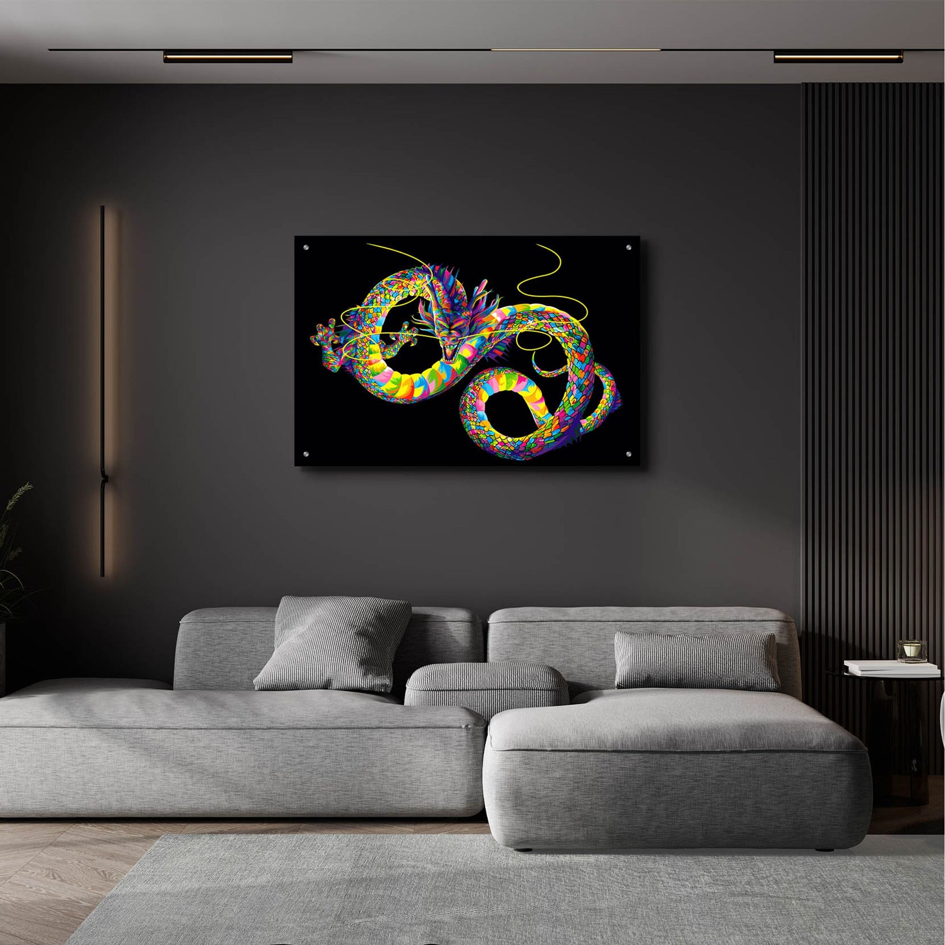 Epic Art 'Chinese Dragon' by Bob Weer, Acrylic Glass Wall Art,36x24