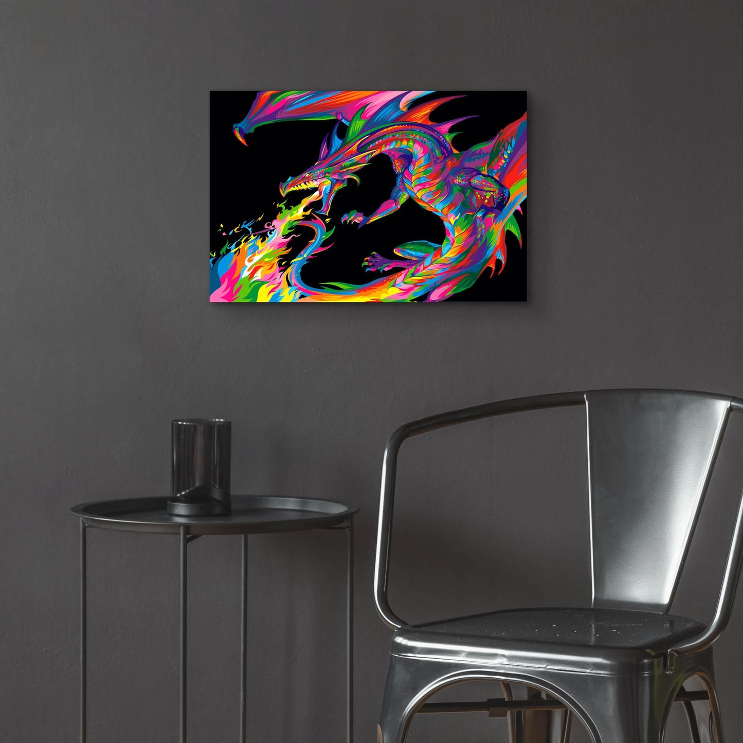 Epic Art 'Fantasy Dragon' by Bob Weer, Acrylic Glass Wall Art,24x16