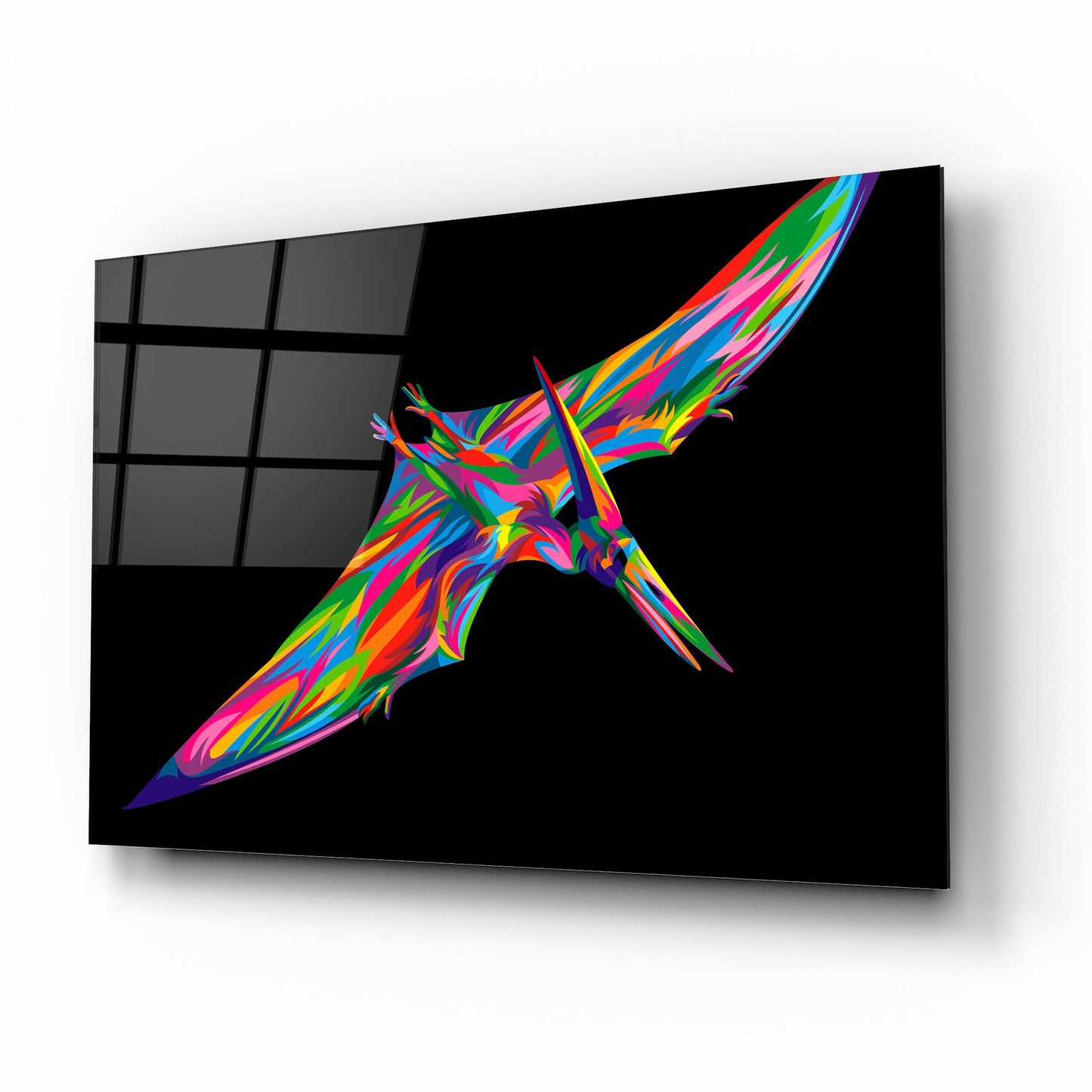 Epic Art 'Pterodactyl' by Bob Weer, Acrylic Glass Wall Art,16x12