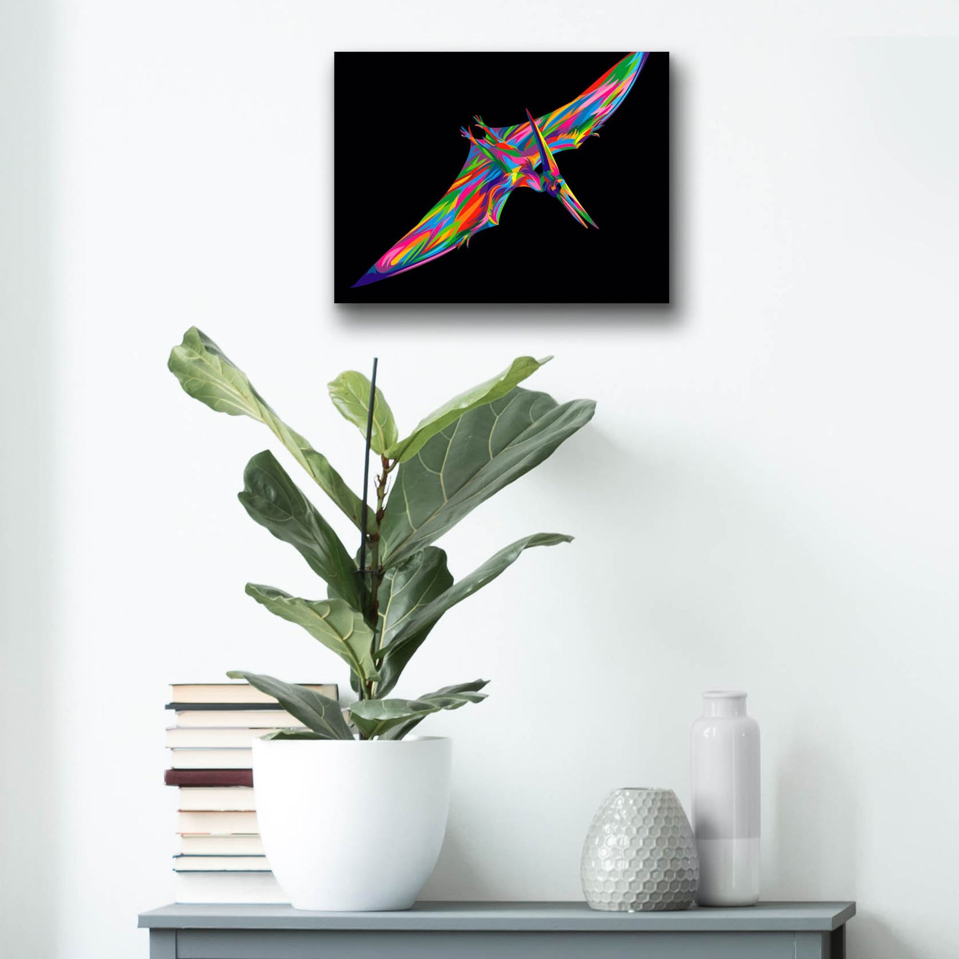 Epic Art 'Pterodactyl' by Bob Weer, Acrylic Glass Wall Art,16x12