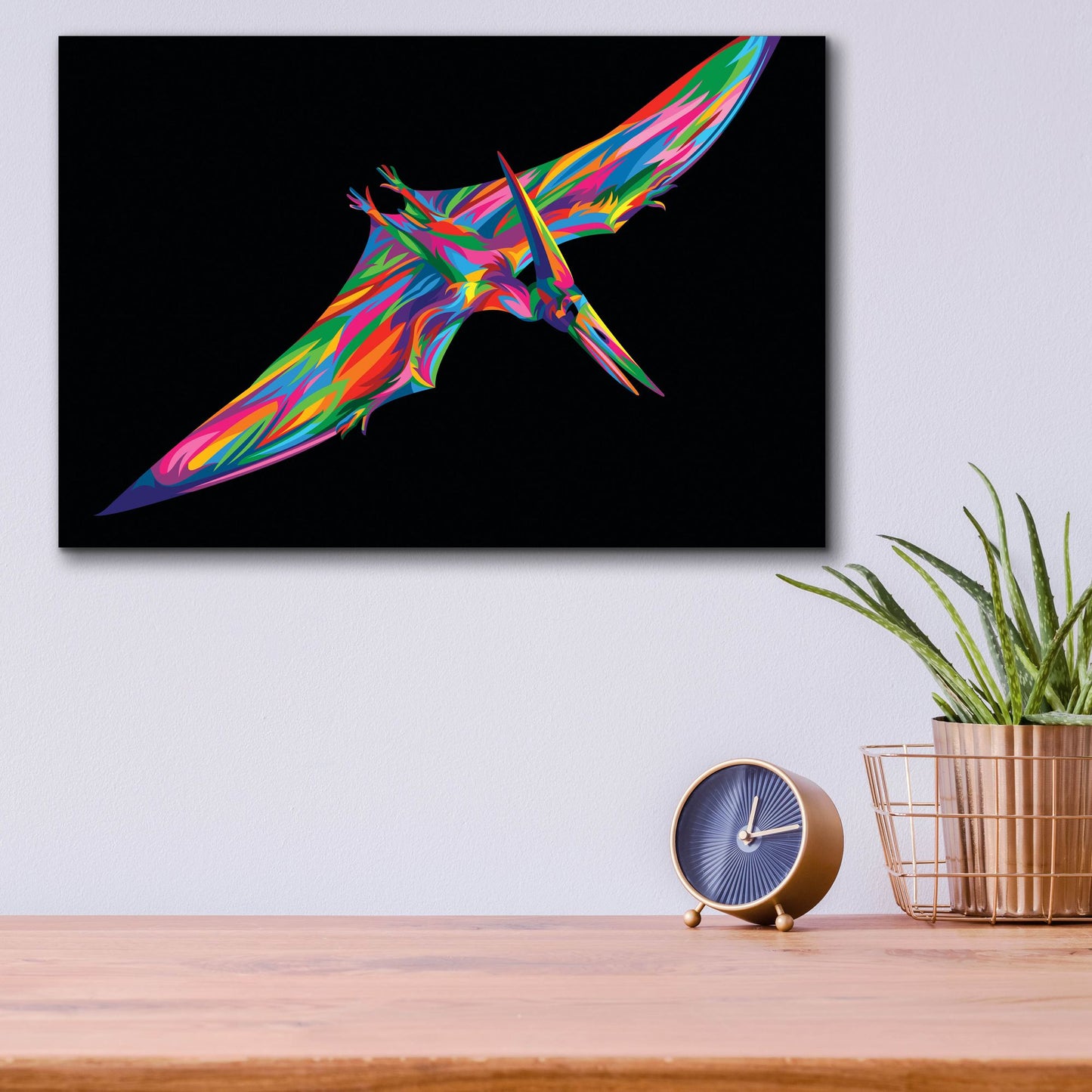 Epic Art 'Pterodactyl' by Bob Weer, Acrylic Glass Wall Art,16x12