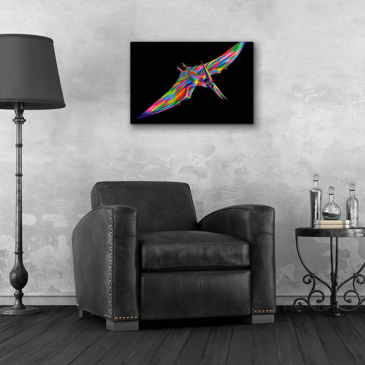Pterodactyl by Bob Weer - 24x16 acrylic wall art in a room