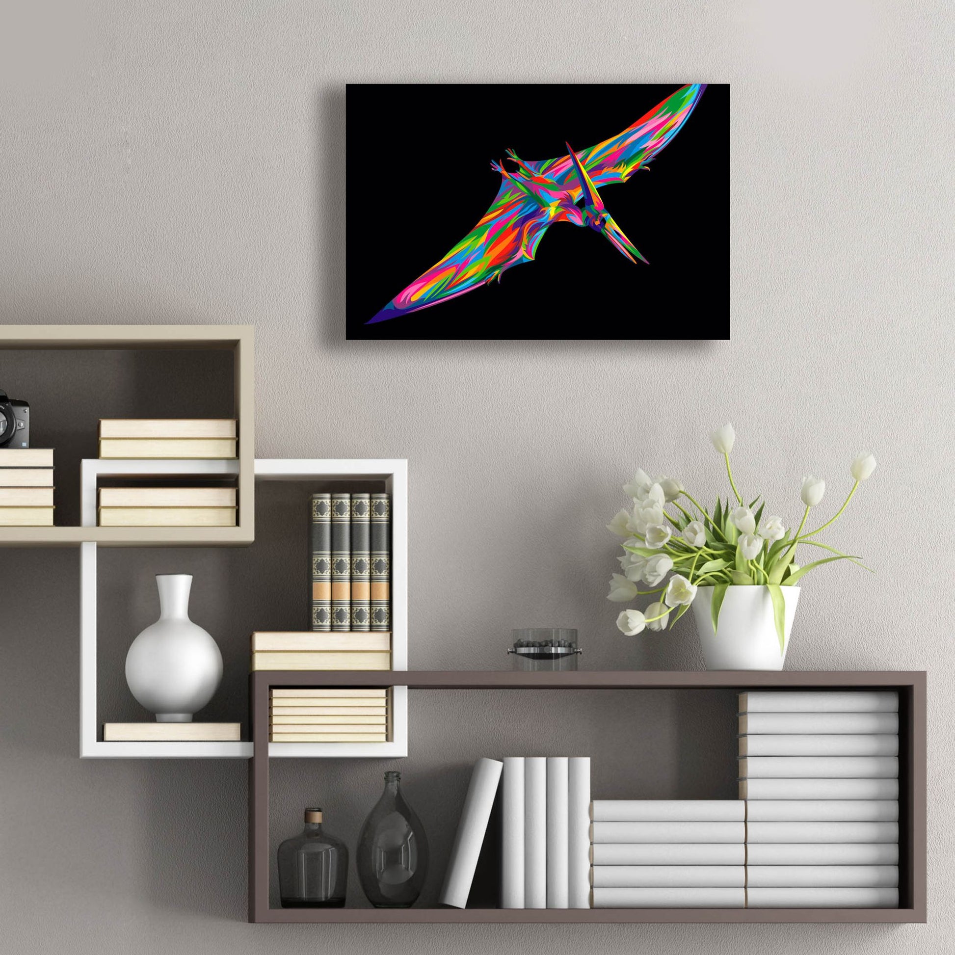 Epic Art 'Pterodactyl' by Bob Weer, Acrylic Glass Wall Art,24x16