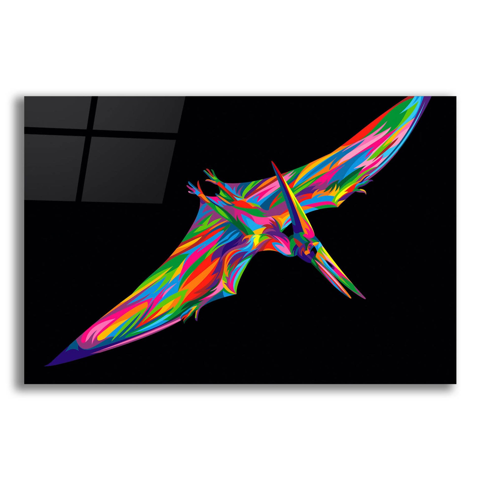 Epic Art 'Pterodactyl' by Bob Weer, Acrylic Glass Wall Art,24x16