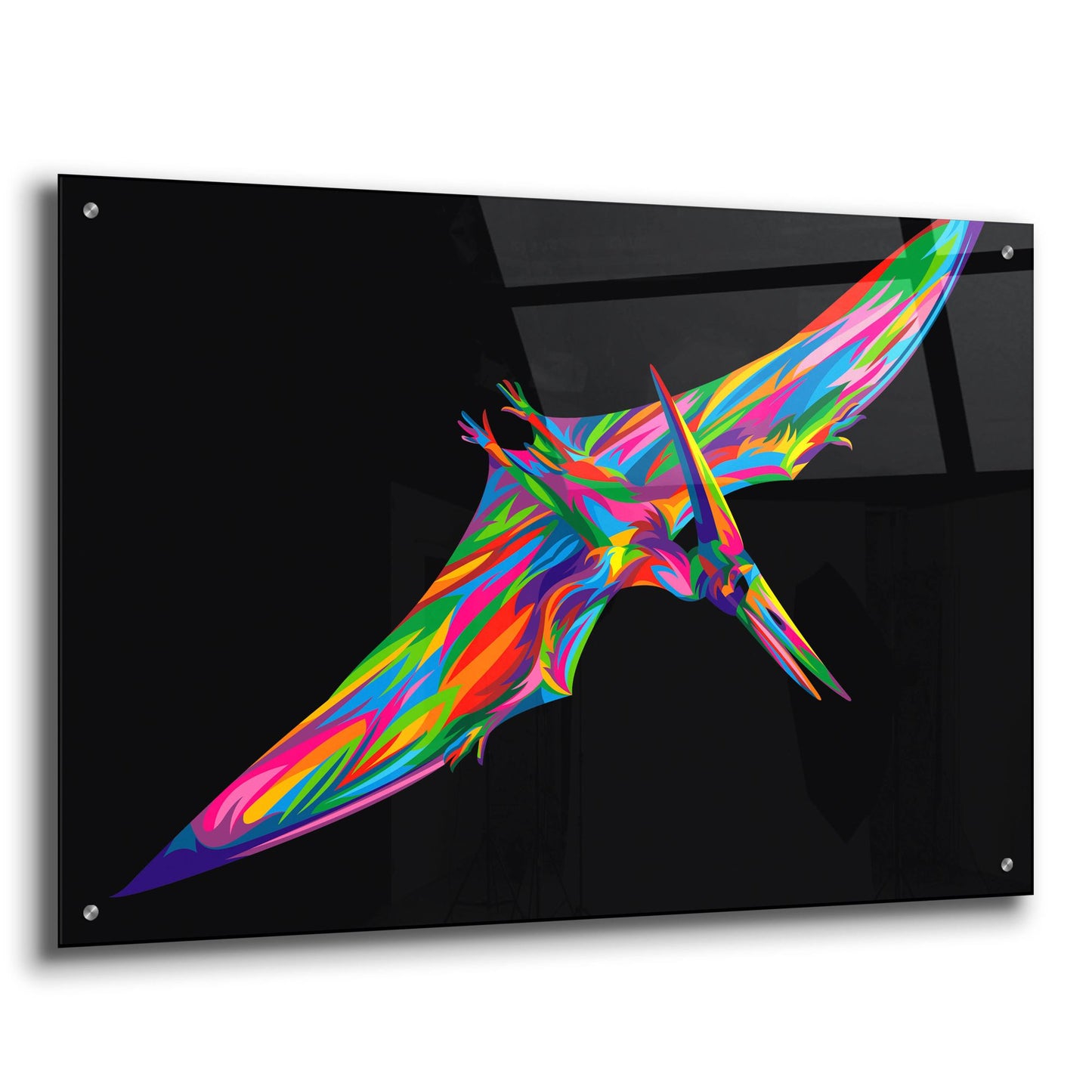 Epic Art 'Pterodactyl' by Bob Weer, Acrylic Glass Wall Art,36x24