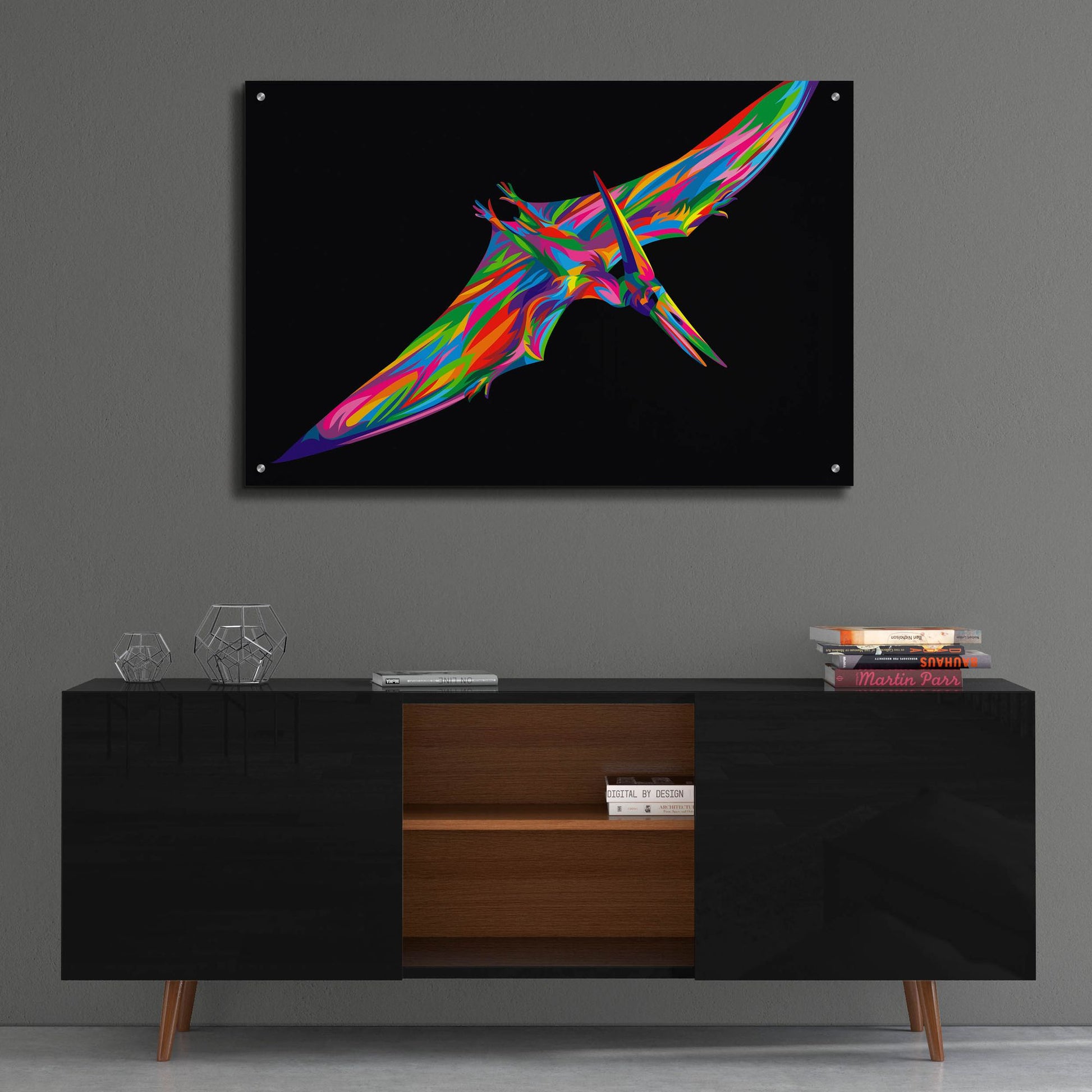 Epic Art 'Pterodactyl' by Bob Weer, Acrylic Glass Wall Art,36x24