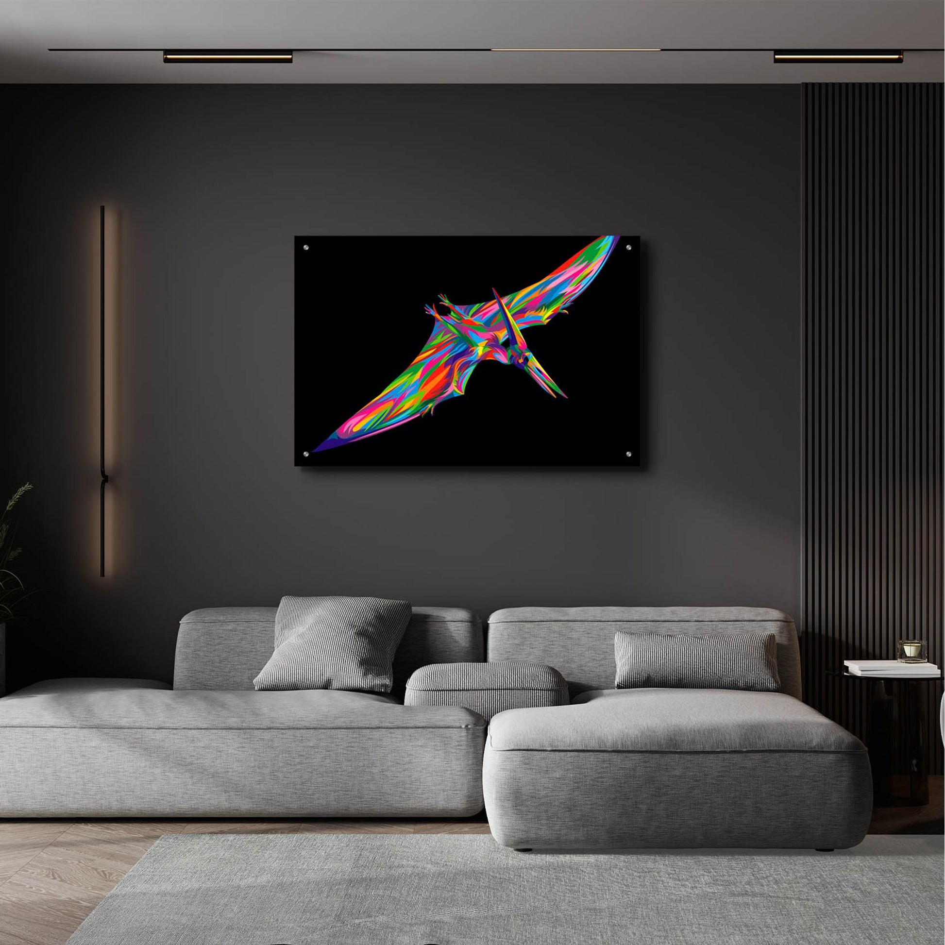 Epic Art 'Pterodactyl' by Bob Weer, Acrylic Glass Wall Art,36x24